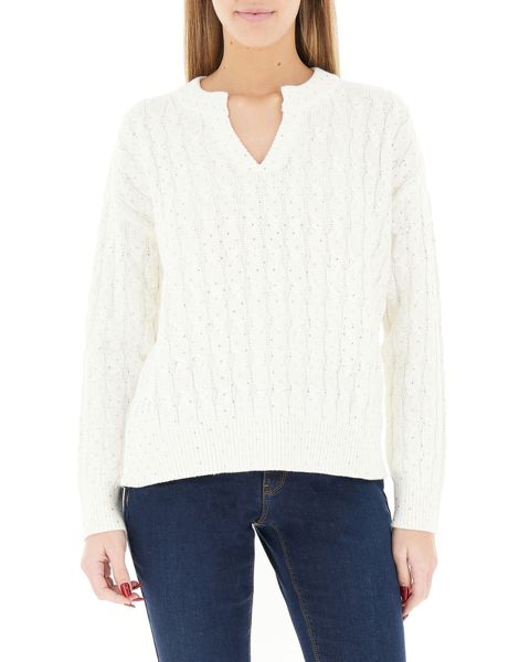 Maglione a trecce