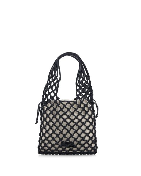 Borsa in pelle intrecciata
