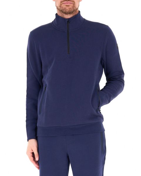 Felpa mezza zip