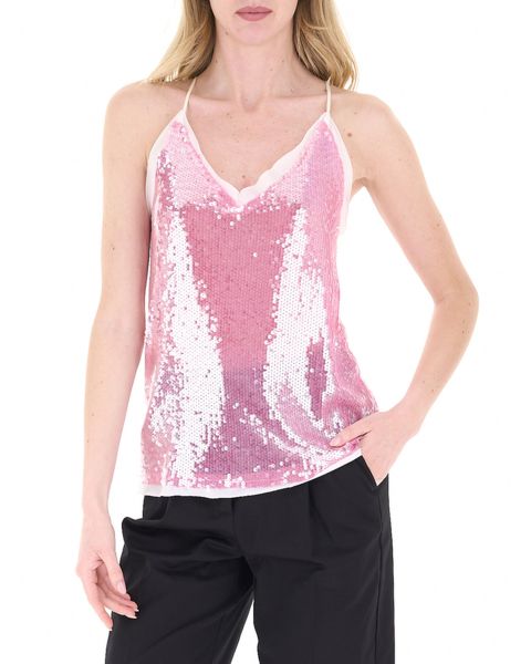 Top con paillettes