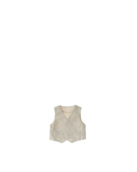 Gilet misto lino