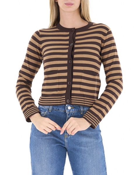 Cardigan girocollo