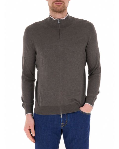 Cardigan con zip