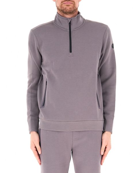 Felpa mezza zip