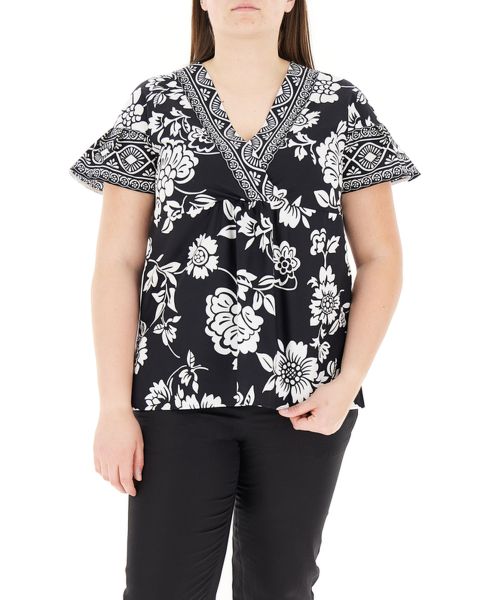 Blusa scollo a V