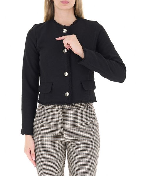 Cardigan girocollo
