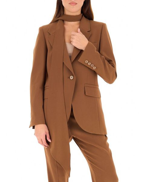 Blazer con sciarpa