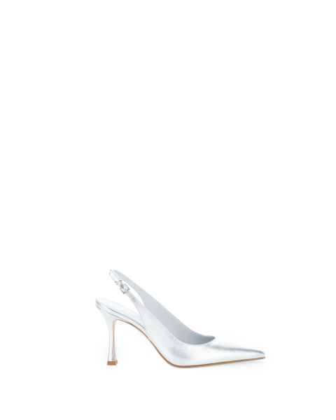 Décolleté slingback pelle