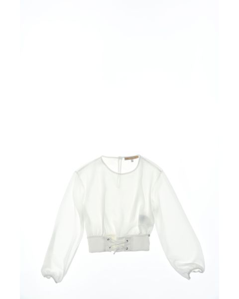 Blusa con coulisse