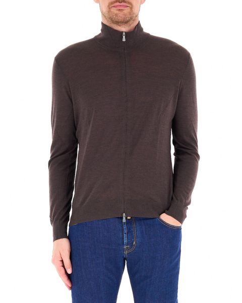 Cardigan con zip