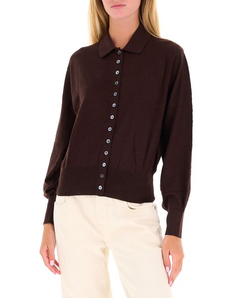 Cardigan con colletto
