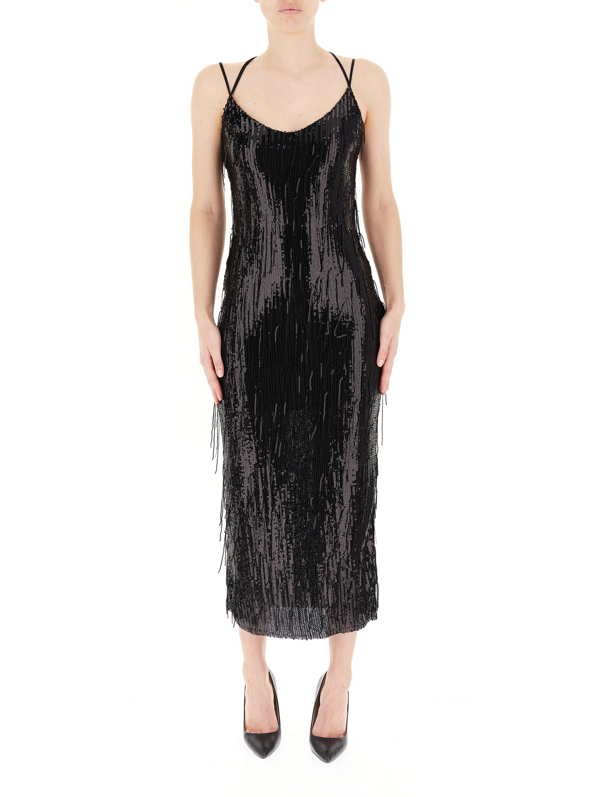 Abito paillettes midi