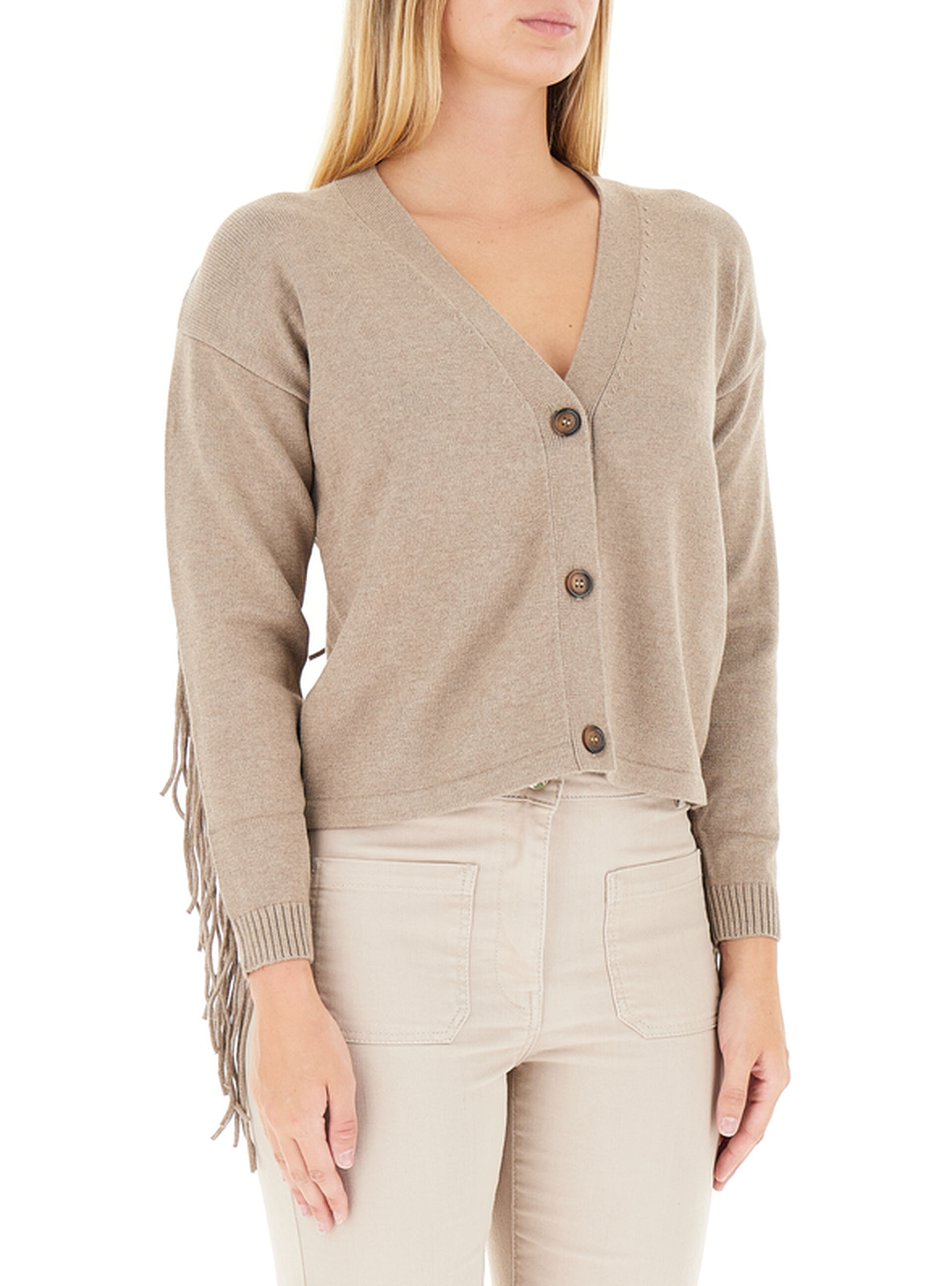 EMME MARELLA Cardigan con frange DONNA 35133_EBE_2525346091200_005