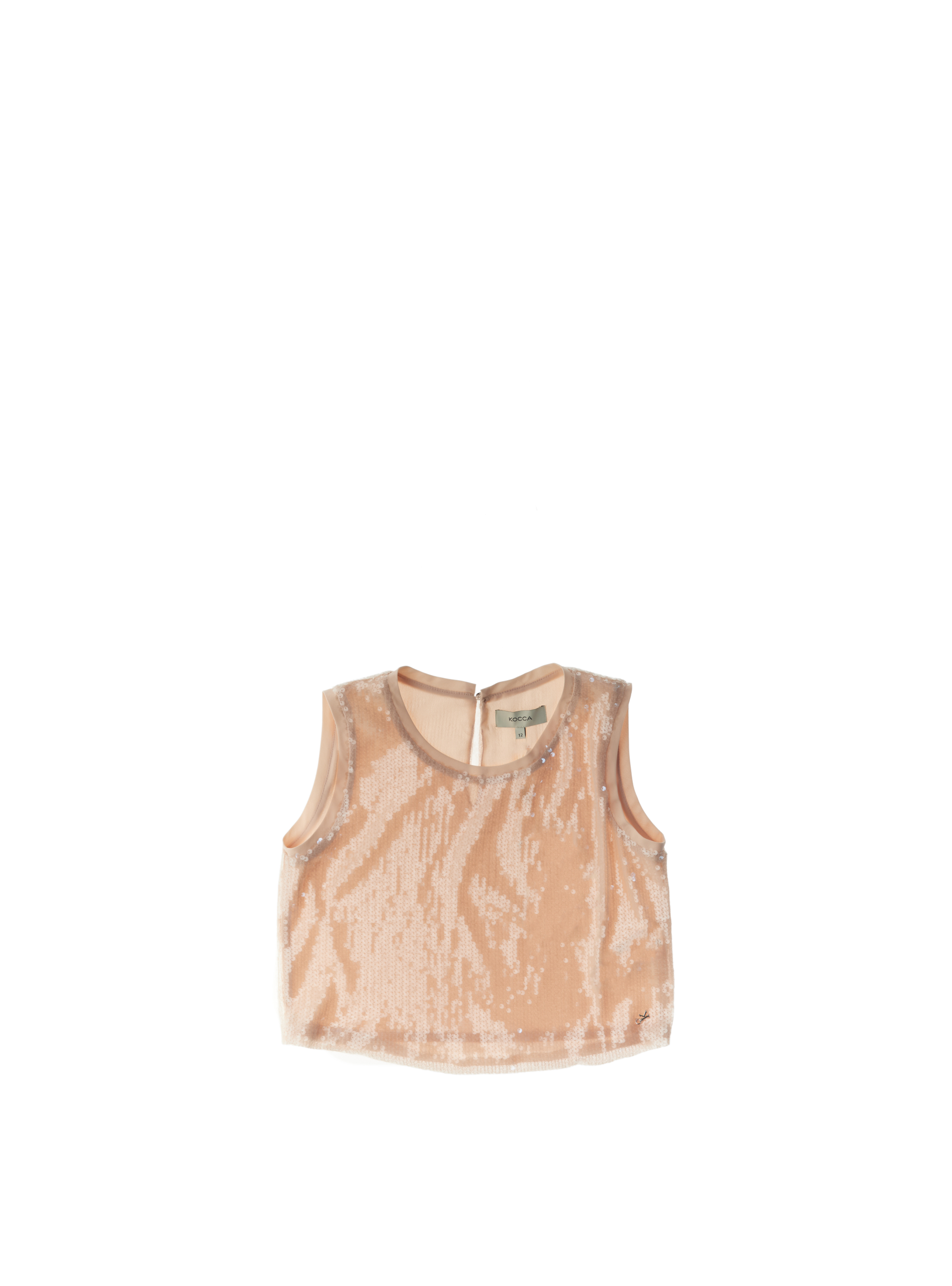 Top con paillettes ROSA CHIARO 12
