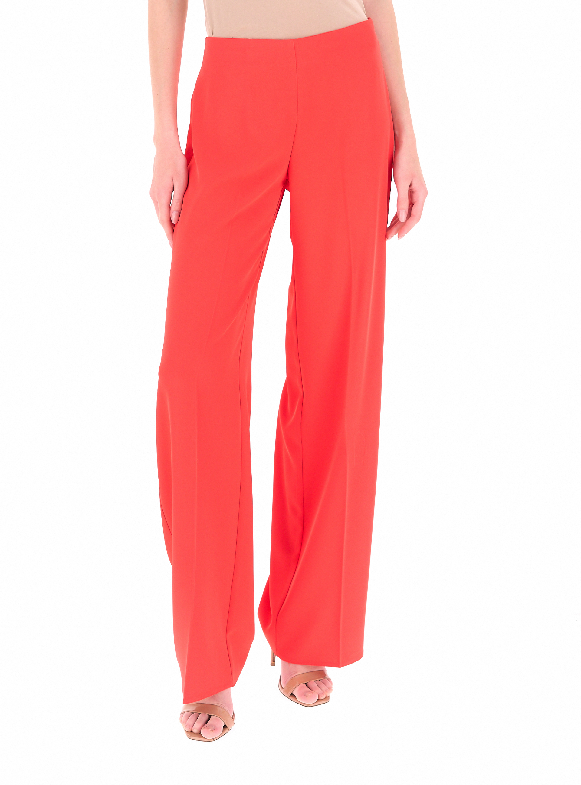 RINASCIMENTO Pantalone flare ROSSO