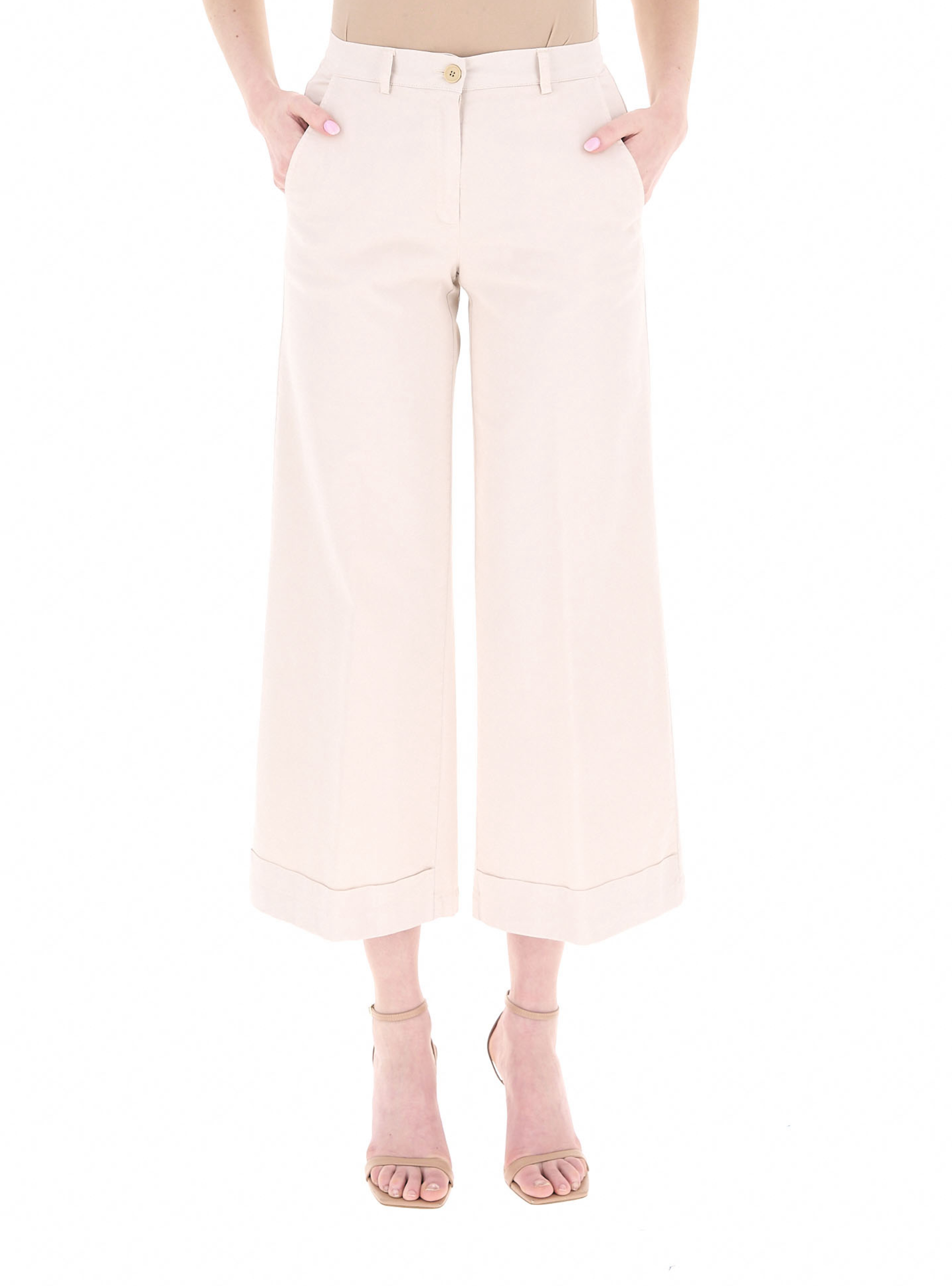 Pantalone wide leg AVORIO 40
