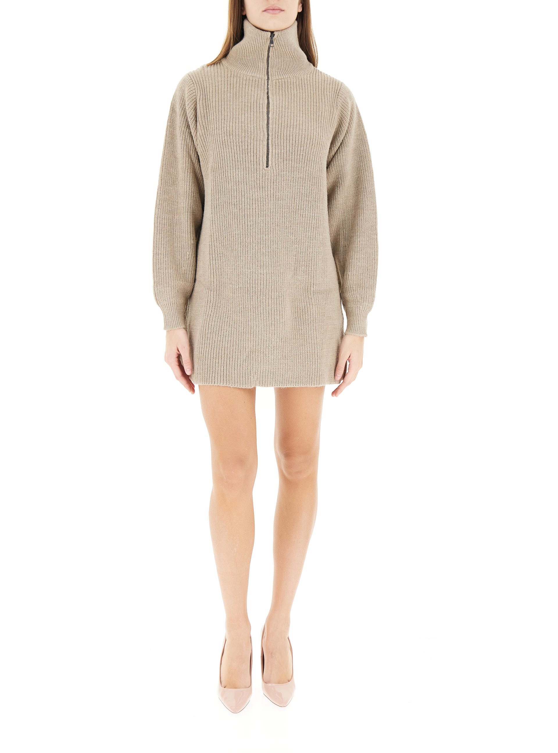VICOLO Abito in maglia BEIGE