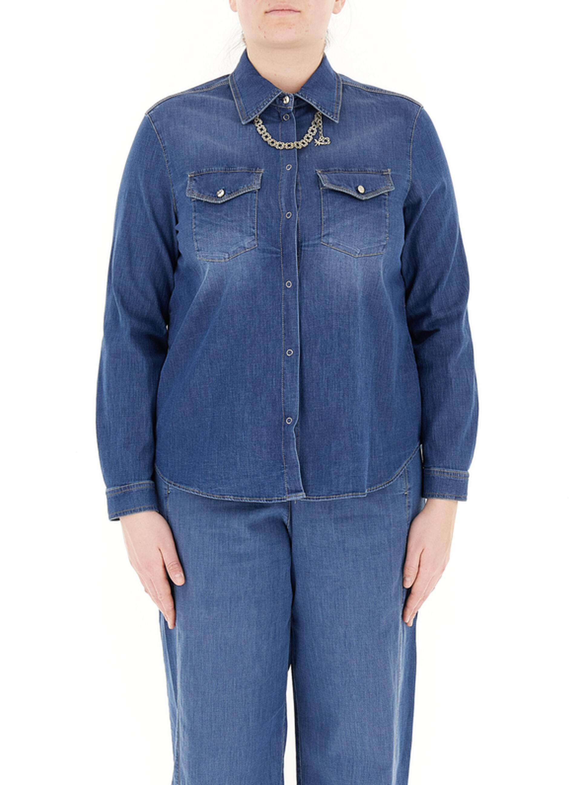 Camicia in jeans BLU SCURO 52