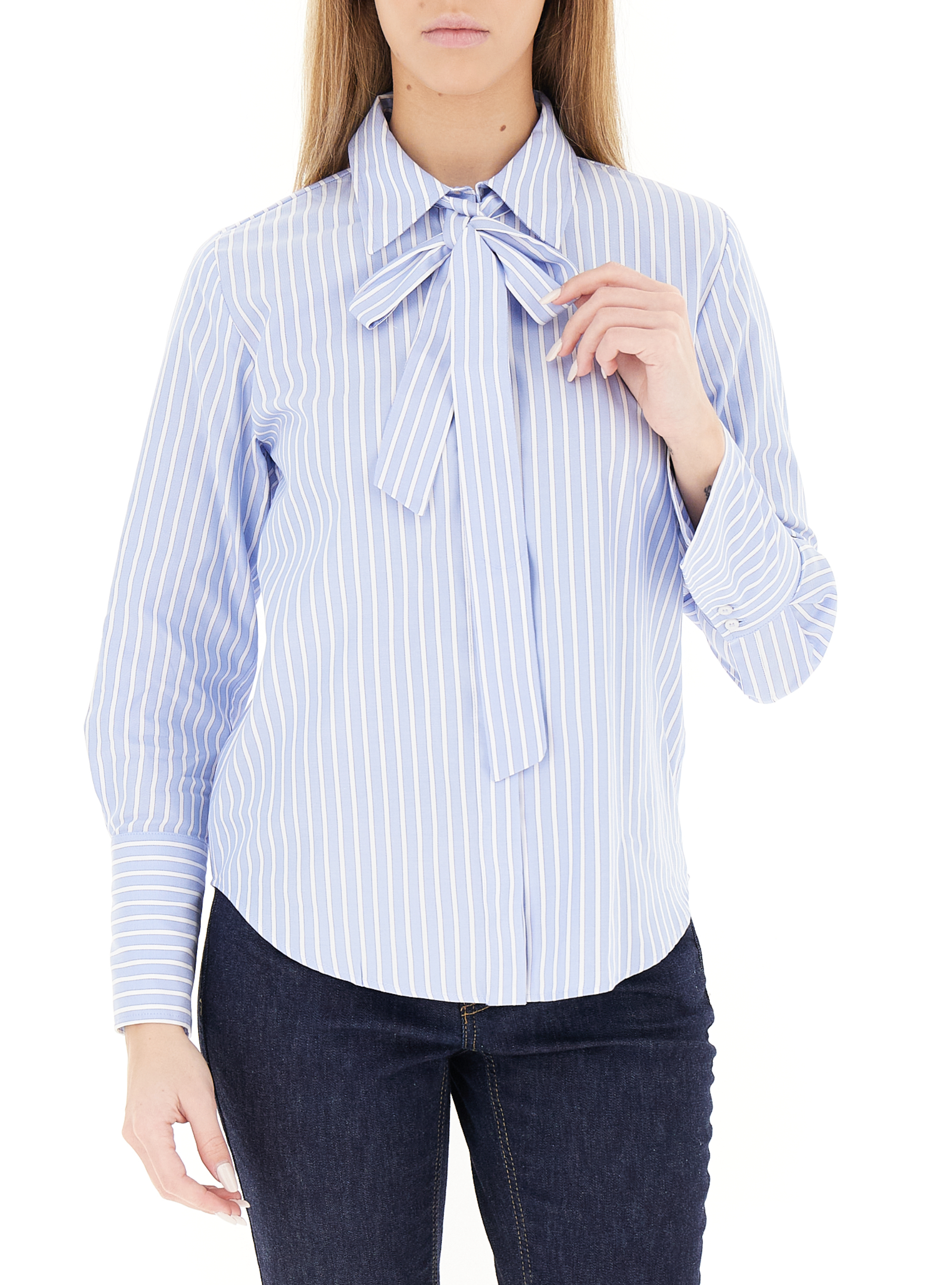 Camicia in cotone AZZURRO OXFORD 48