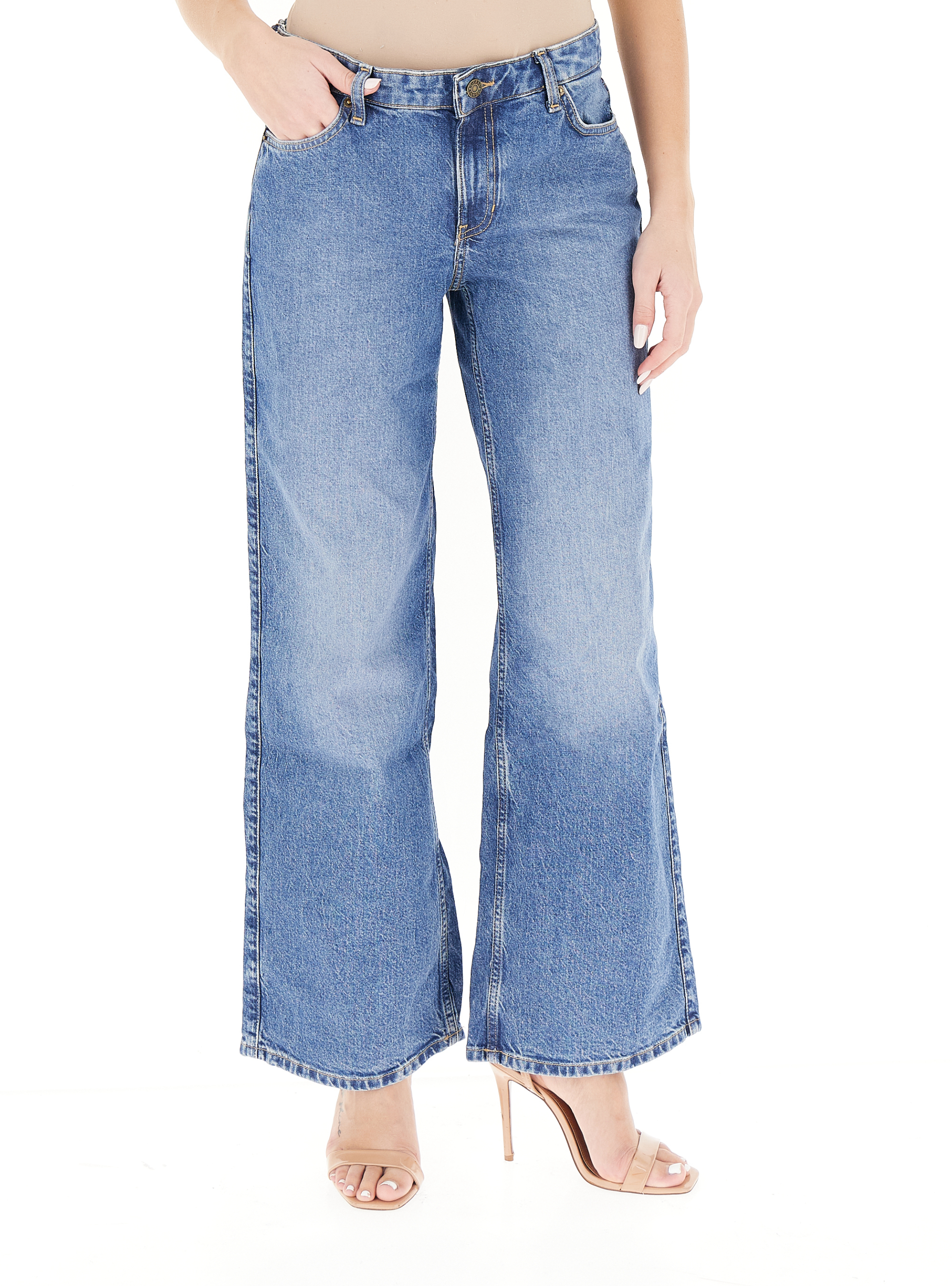 GUESS JEANS Jeans wide leg BLU