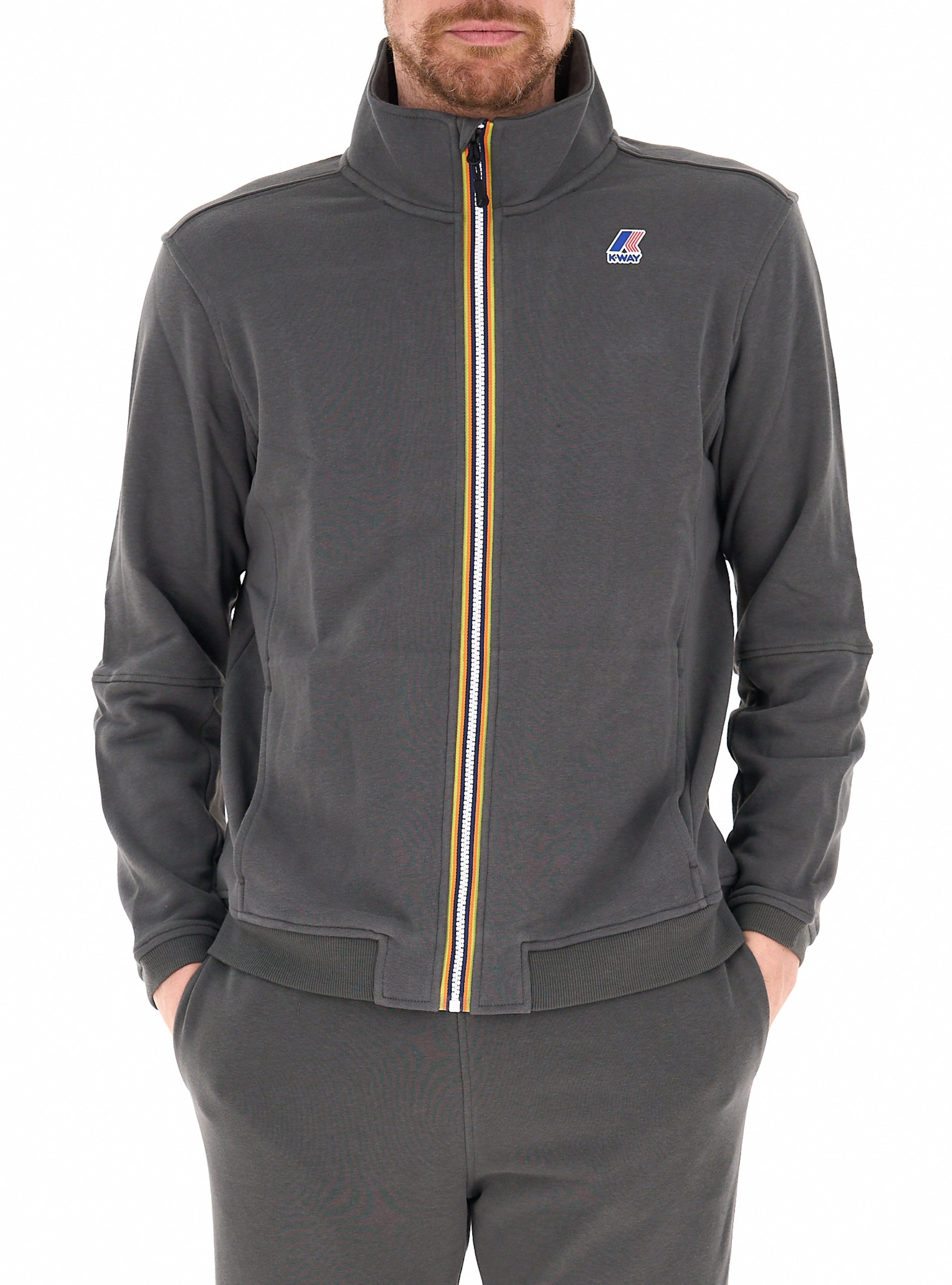 K-way Felpa in cotone TORTORA