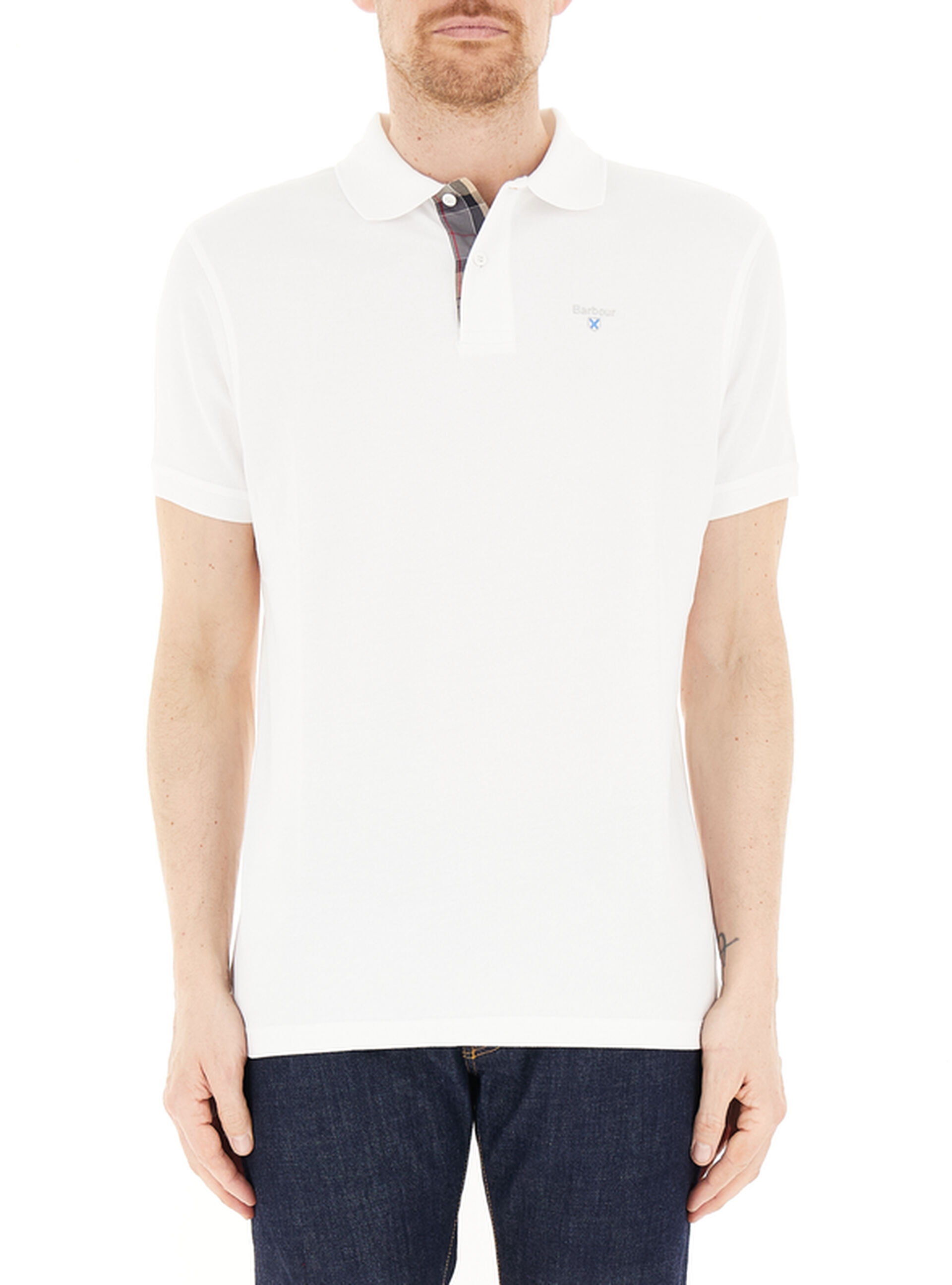 Barbour Polo in cotone BIANCO XL