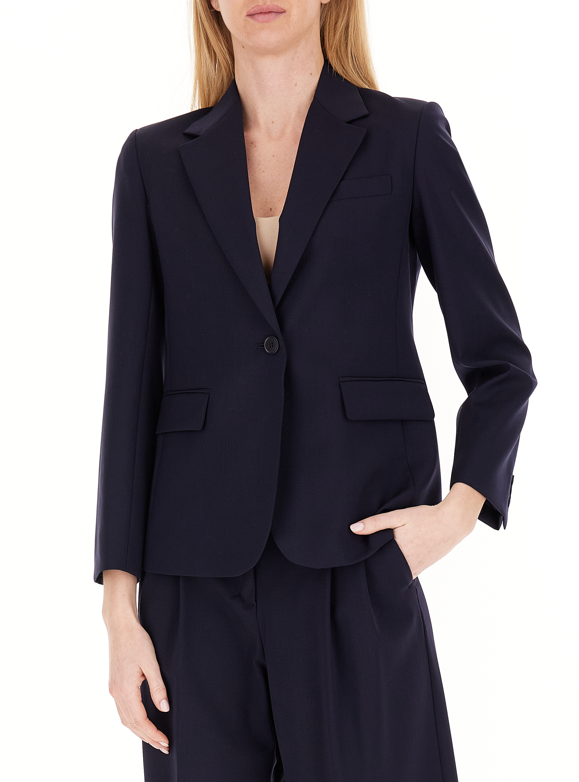 Blazer lana vergine BLU SCURO