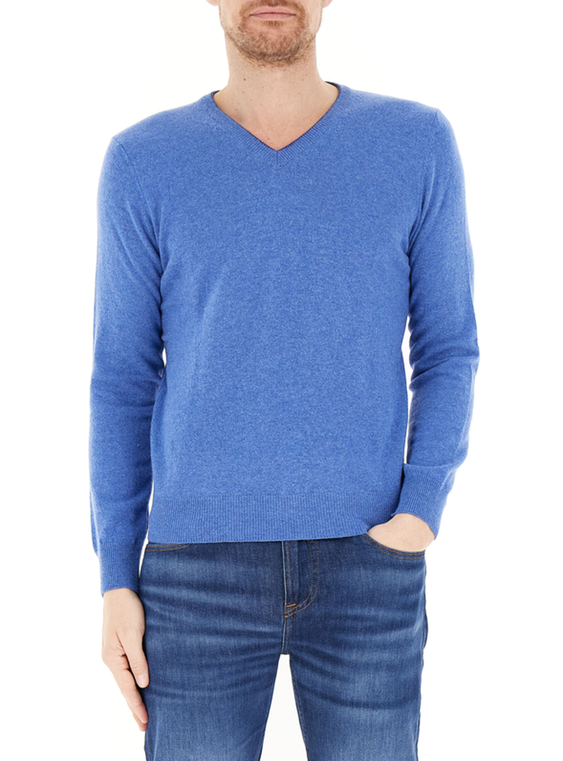 Maglione misto lana BLU AVIO