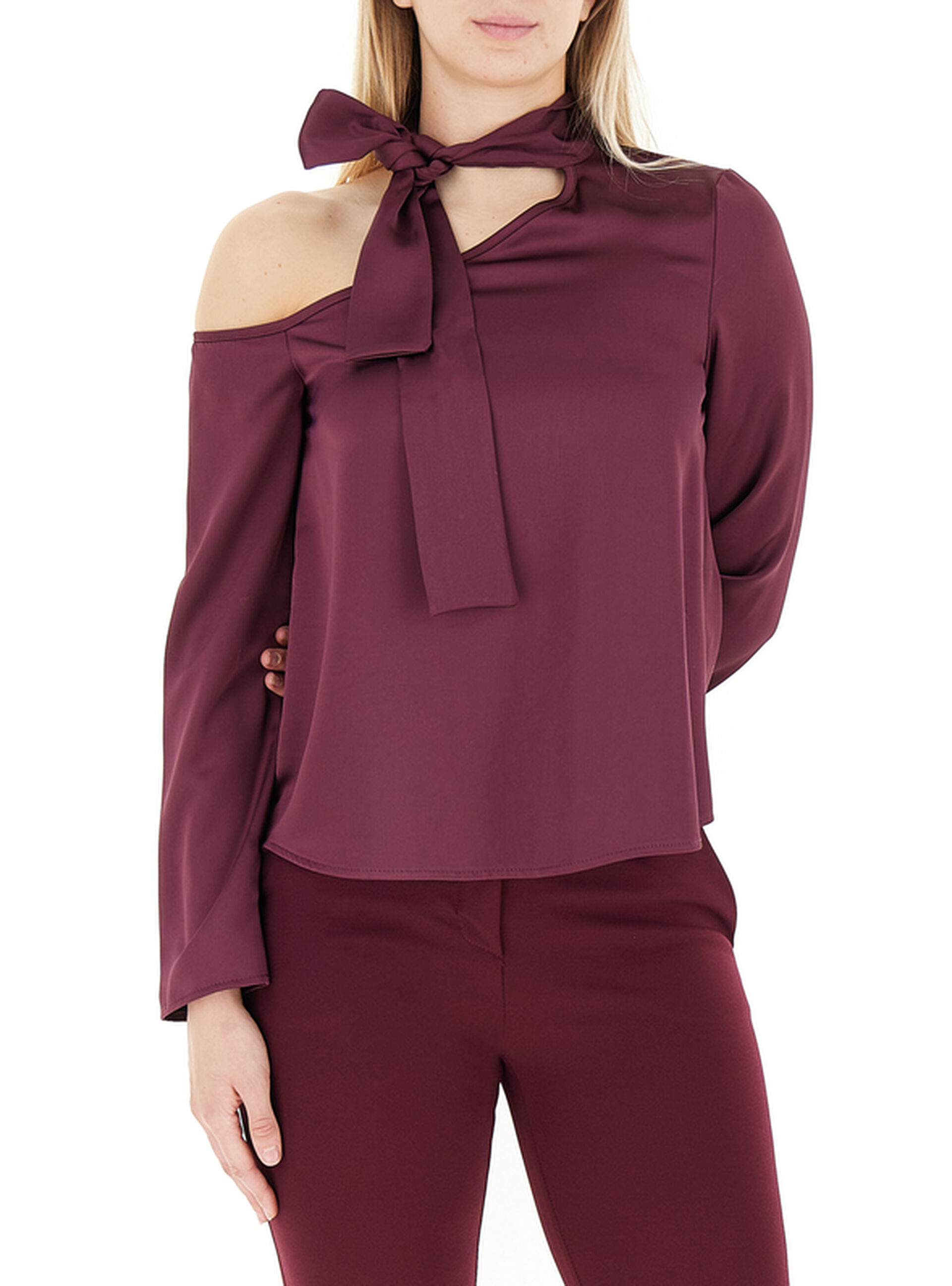 Blusa maniche lunghe BORDEAUX
