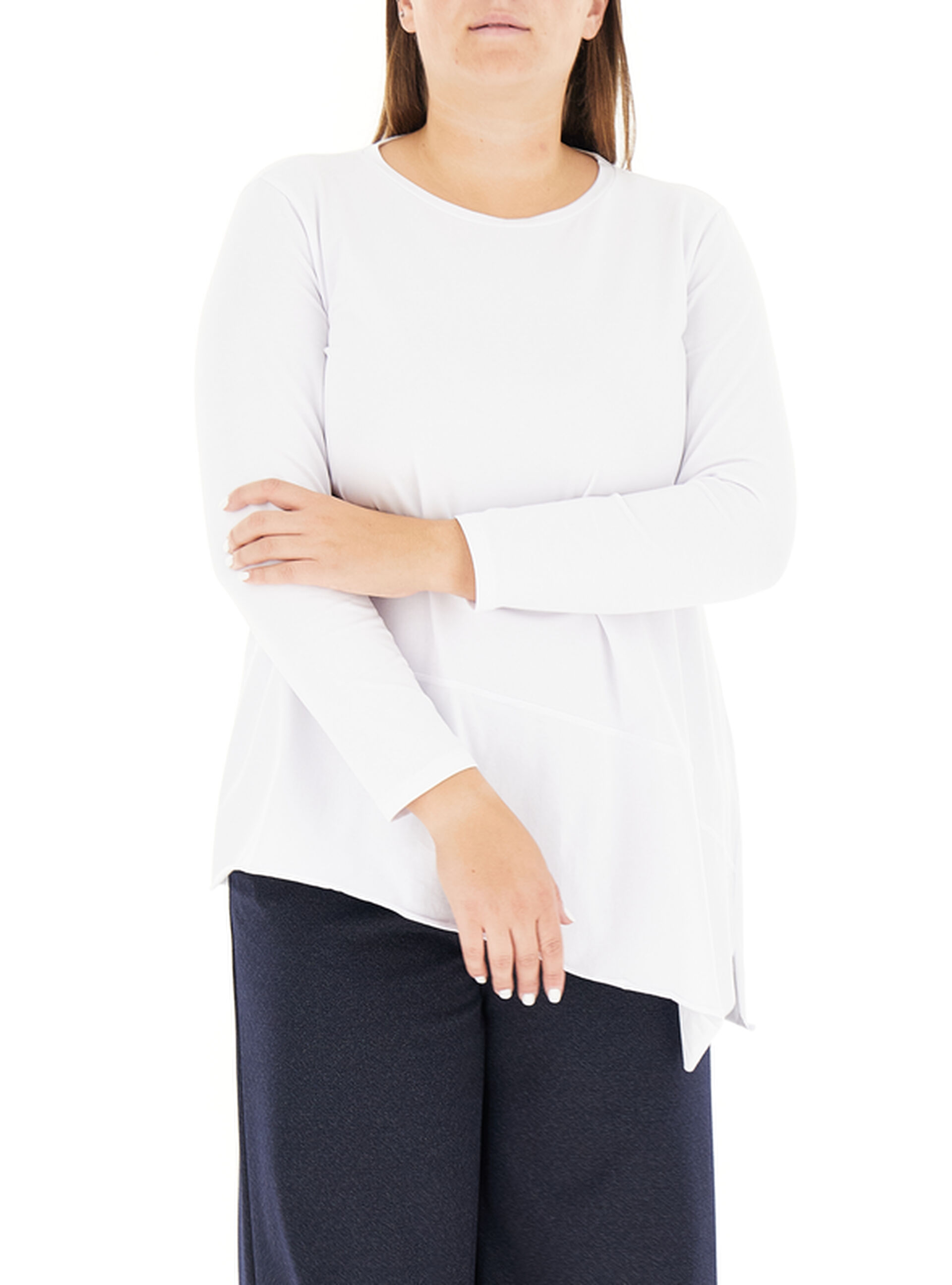 JURERE Maglia in cotone BIANCO