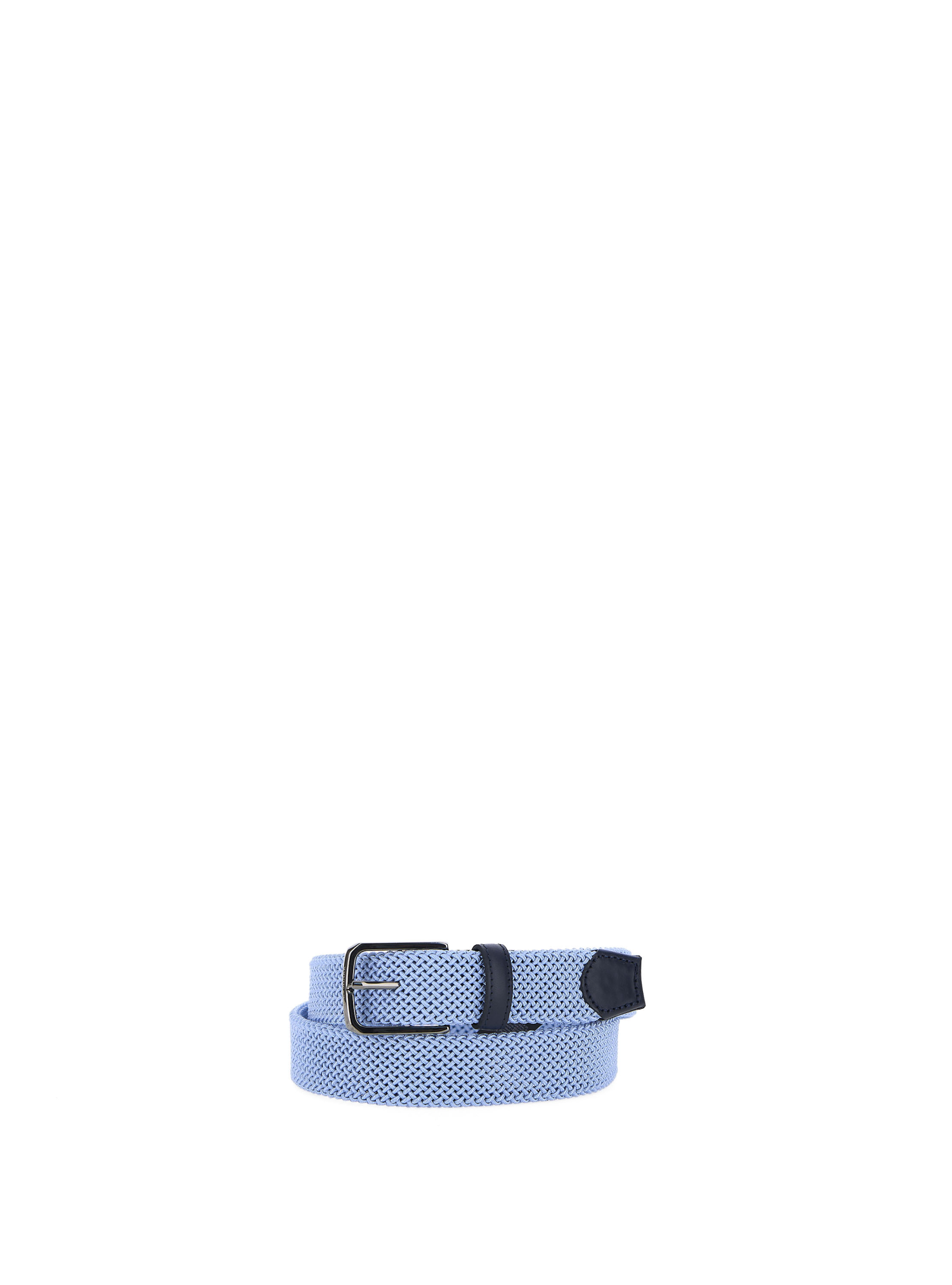 Cintura intrecciata AZZURRO POLVERE 110