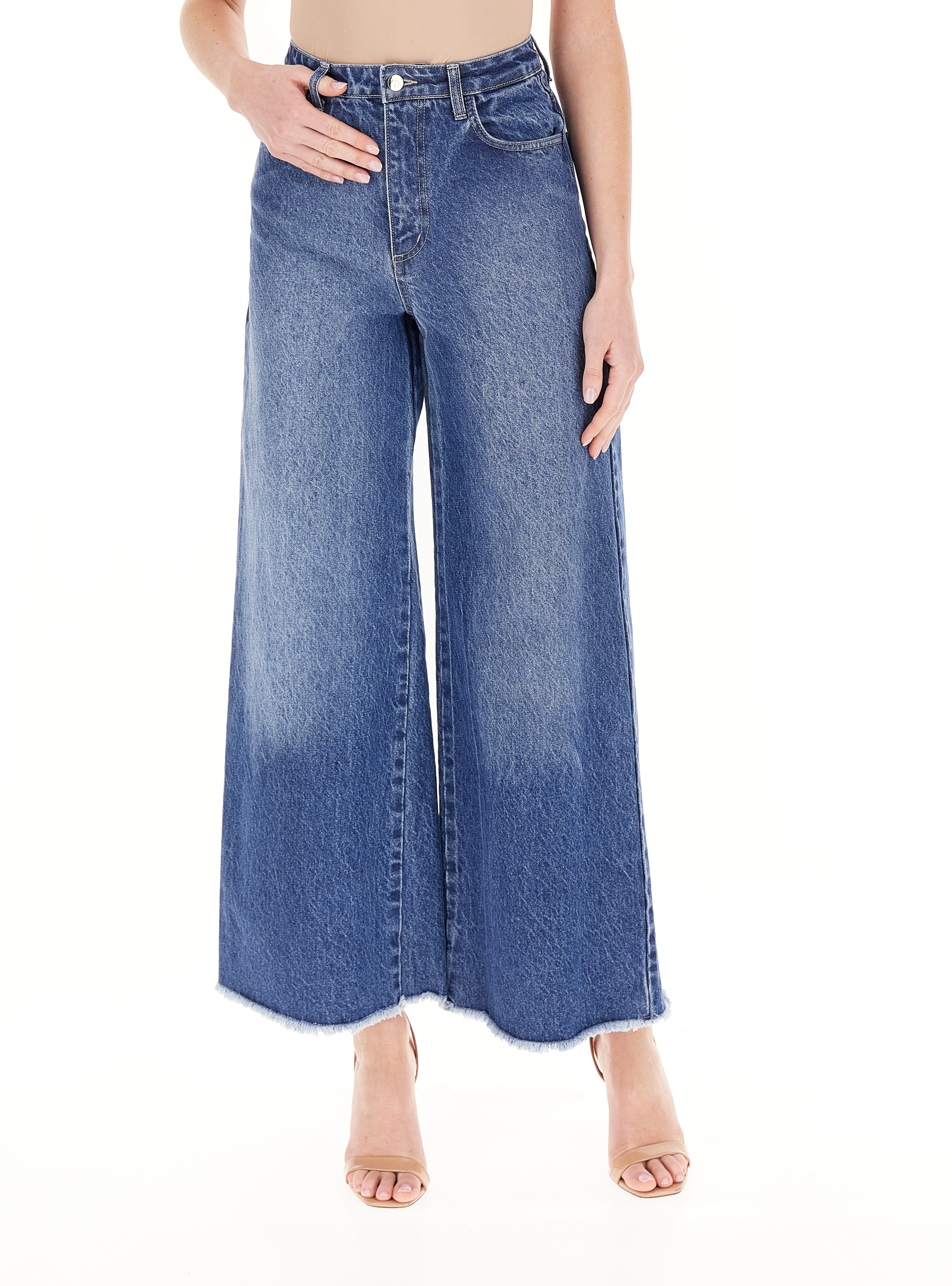 RINASCIMENTO Jeans wide leg BLU