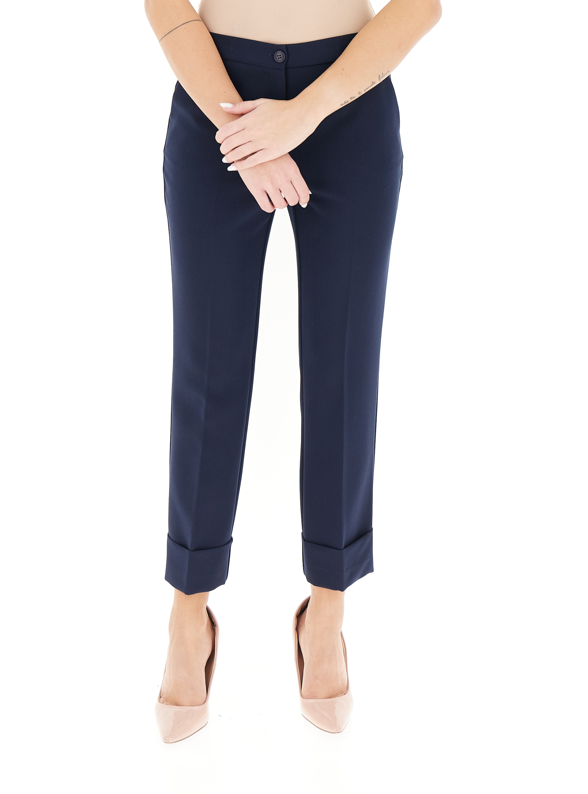 Pantalone a sigaretta BLU NAVY