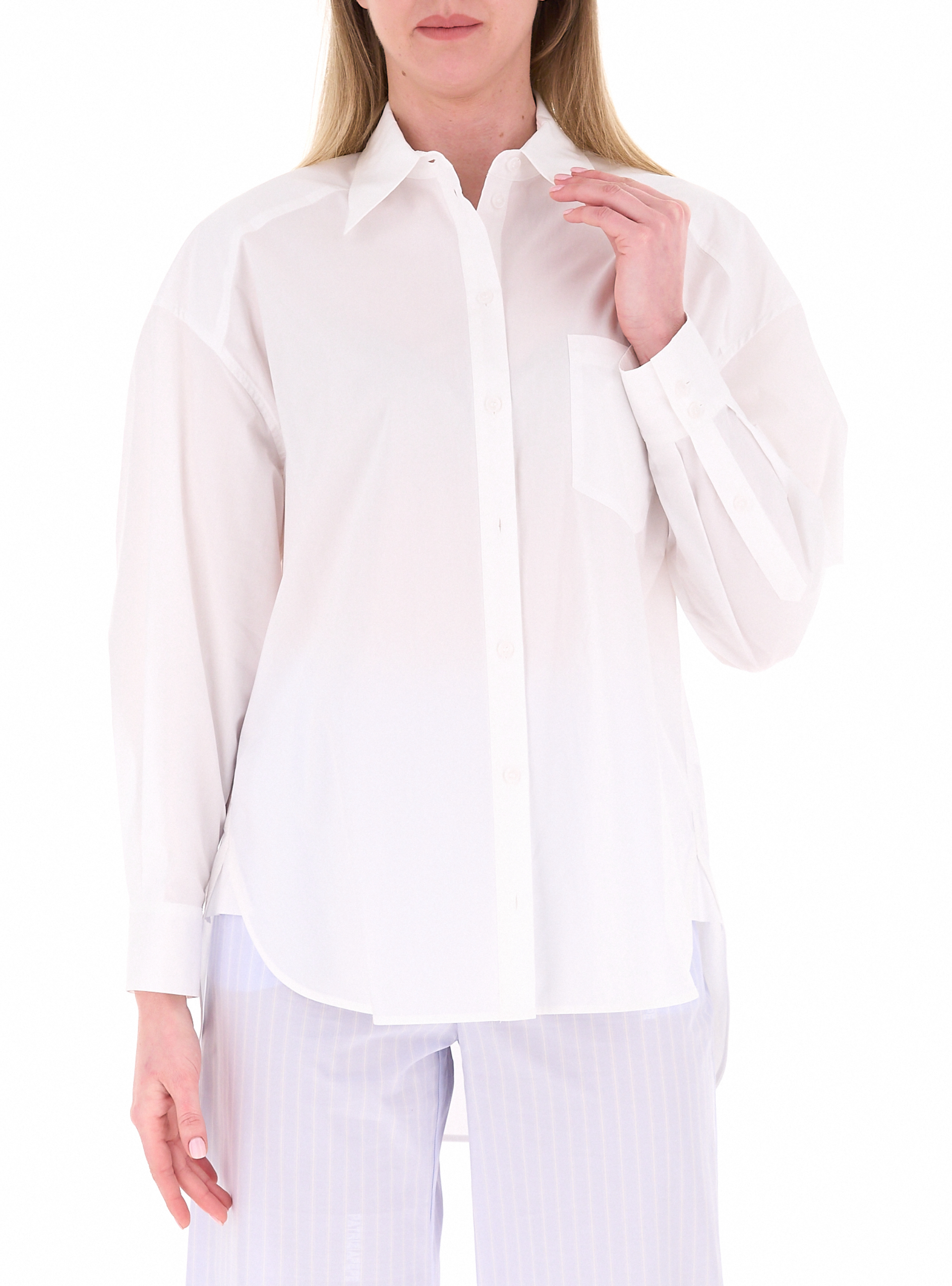 Camicia in cotone BIANCO