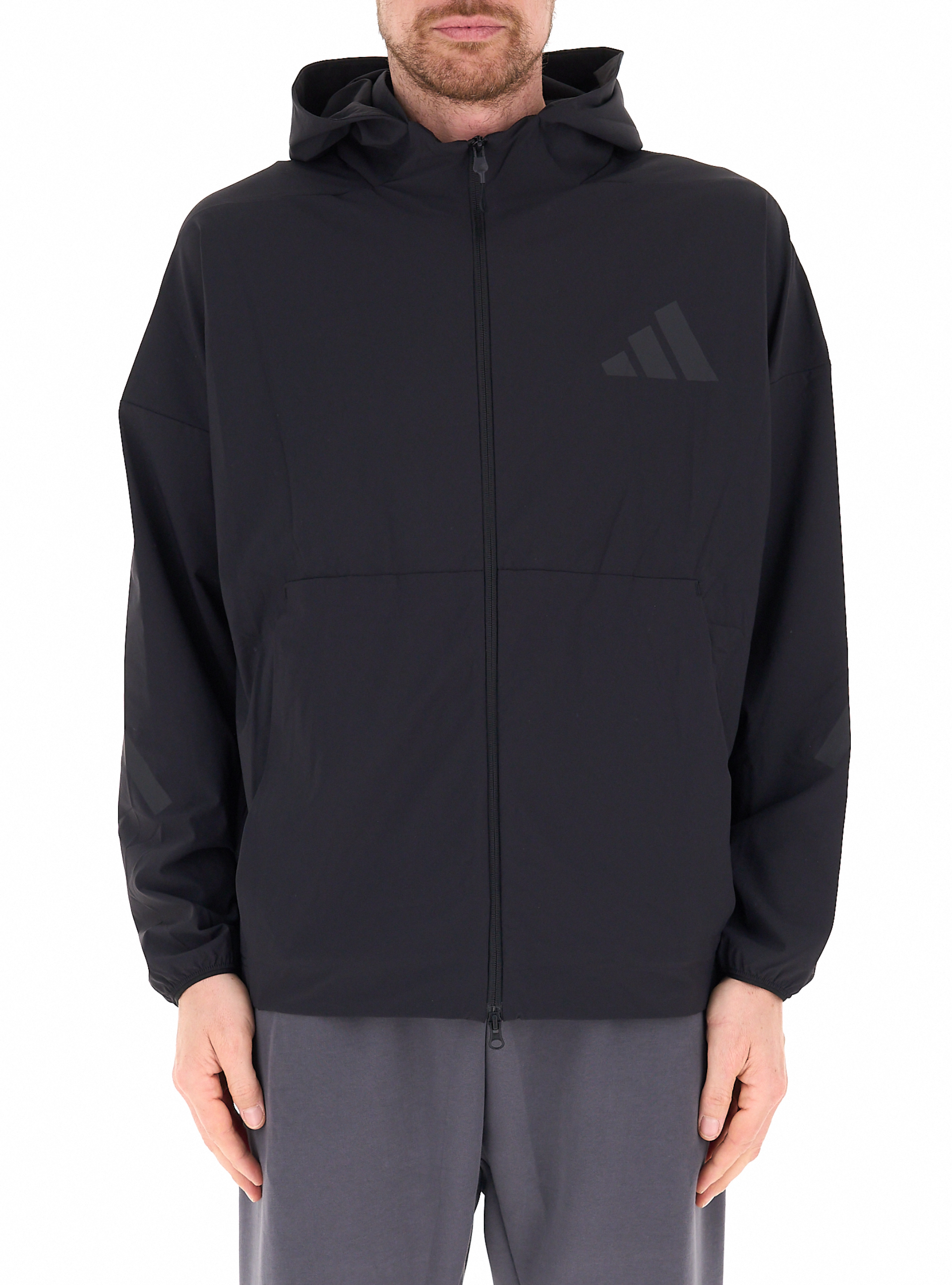 Adidas Giubbino con cappuccio NERO