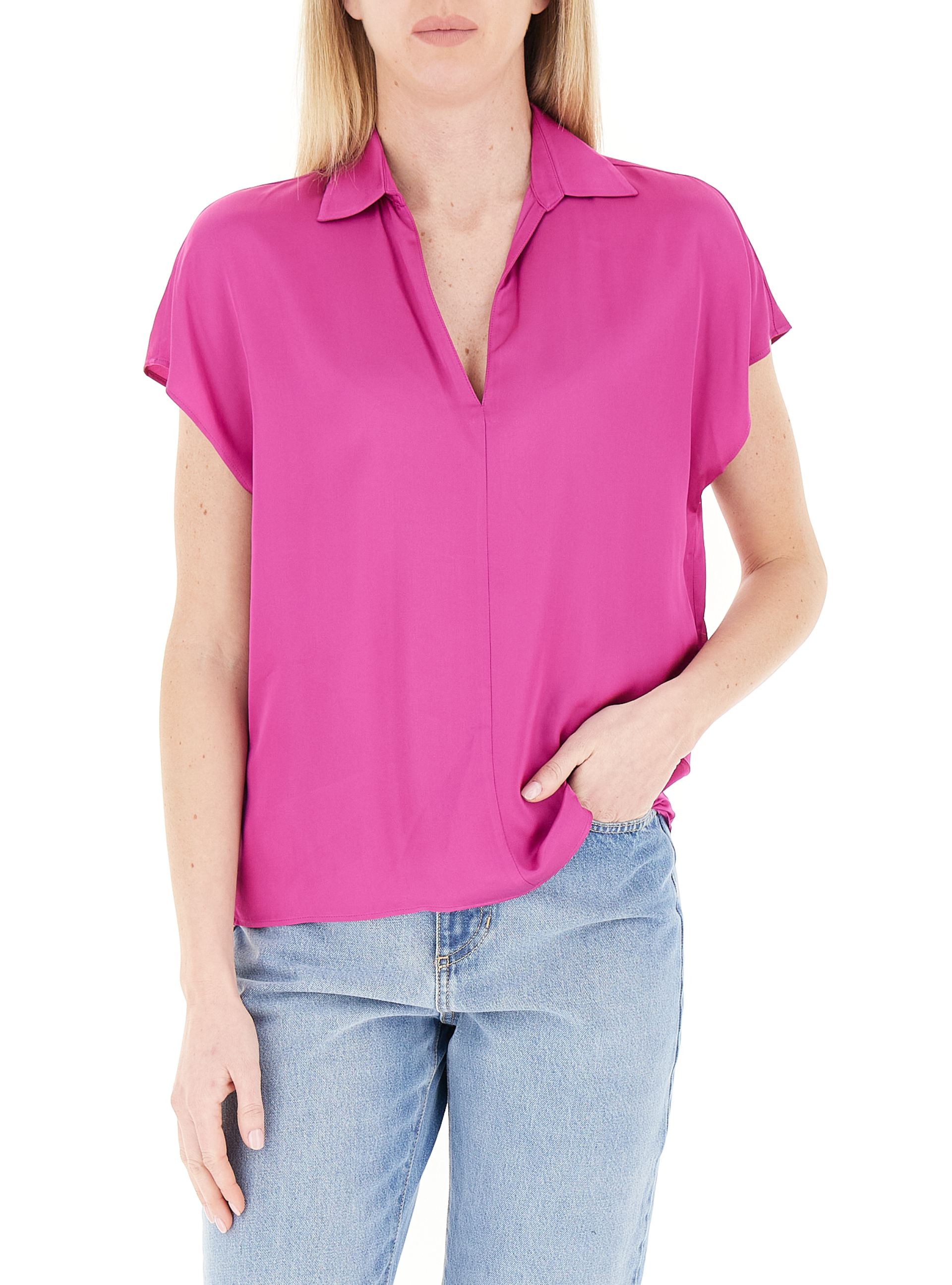 LIU JO Blusa in viscosa FUCSIA 42