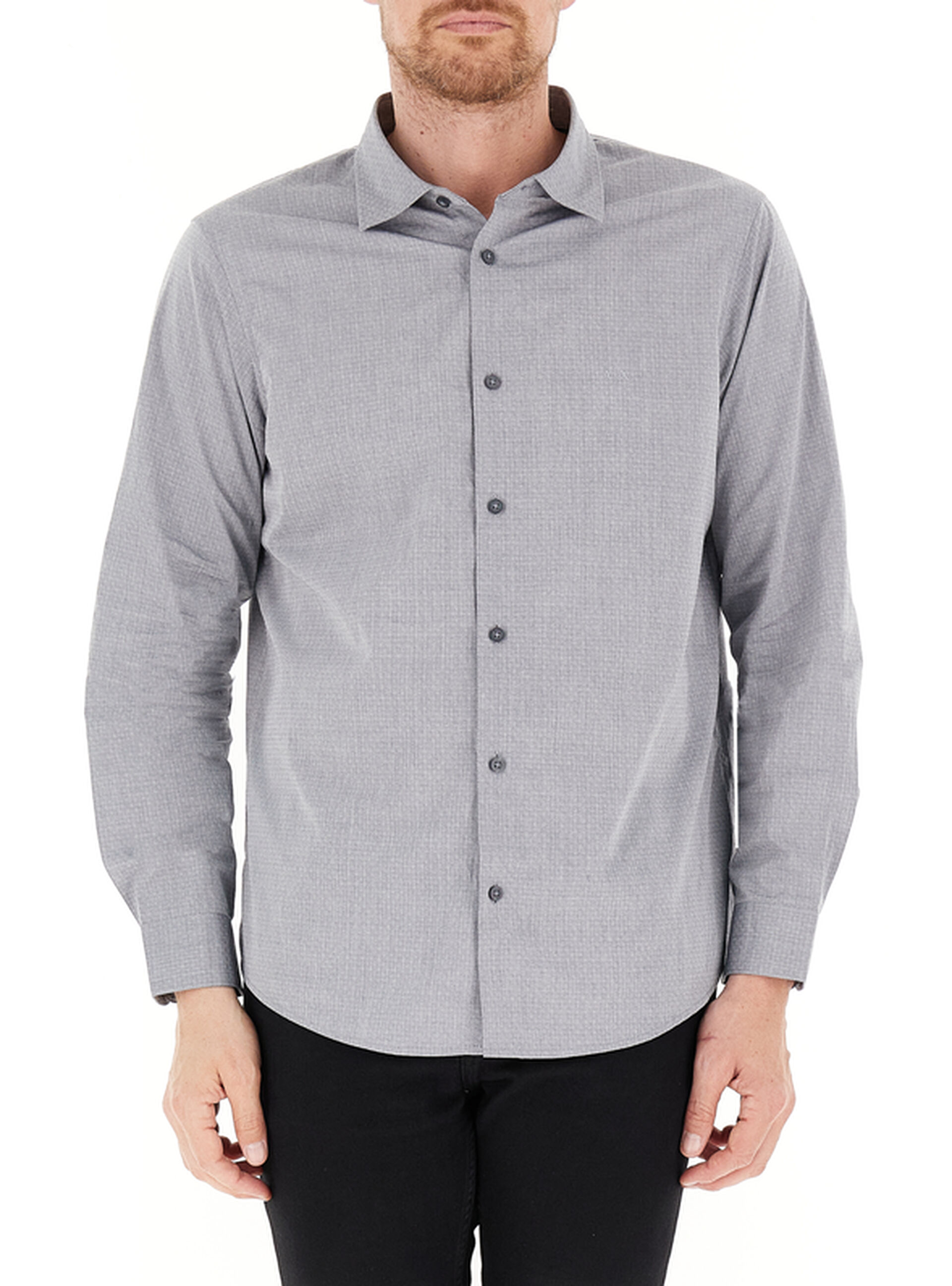 Camicia maniche lunghe GRIGIO CHIARO