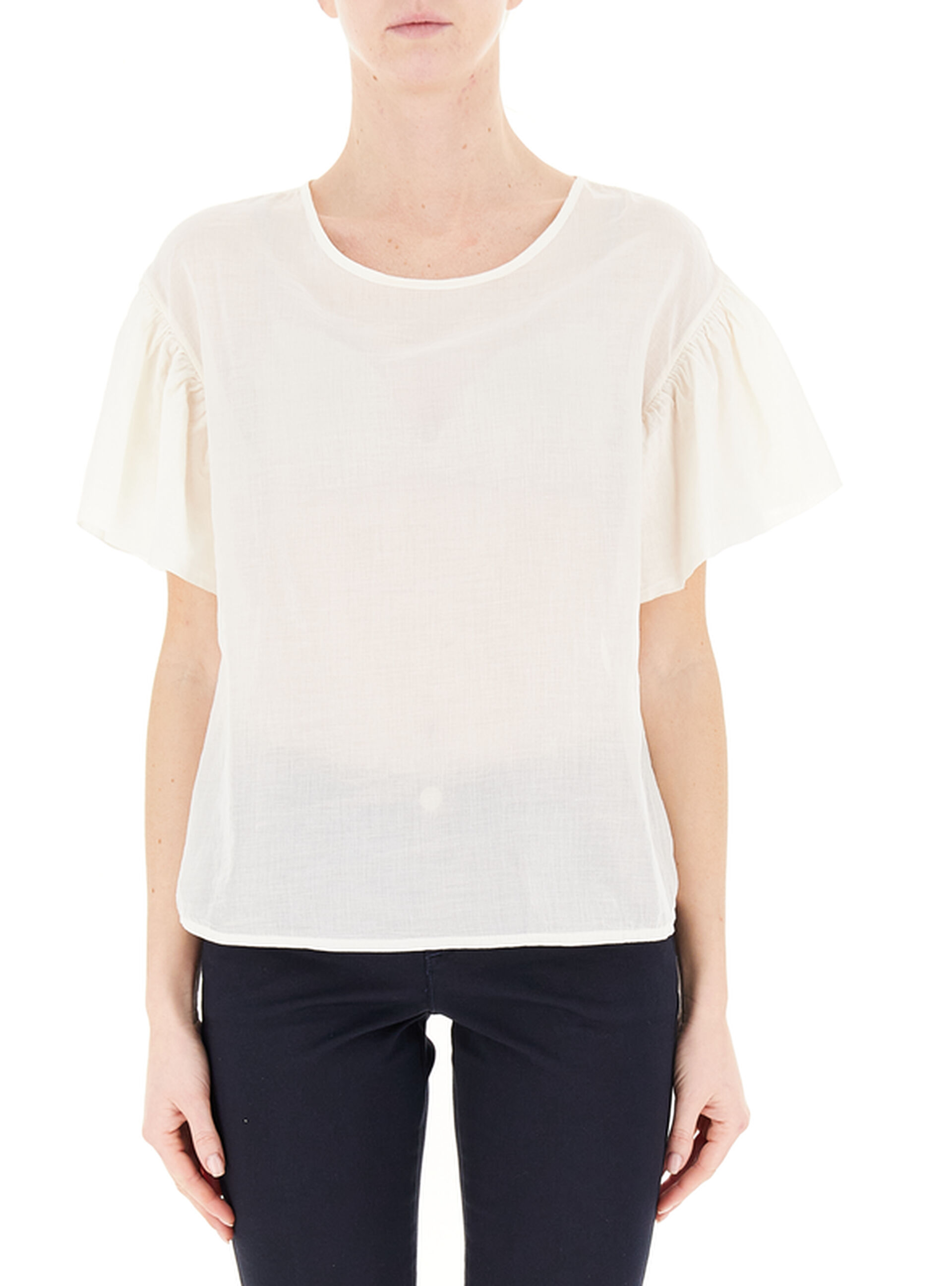 KOCCA Blusa girocollo AVORIO