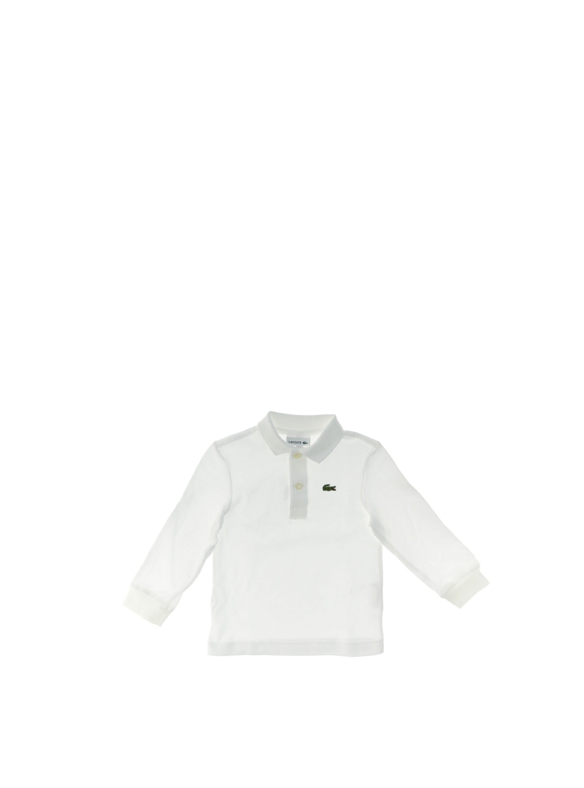 Lacoste Polo maniche lunghe BIANCO