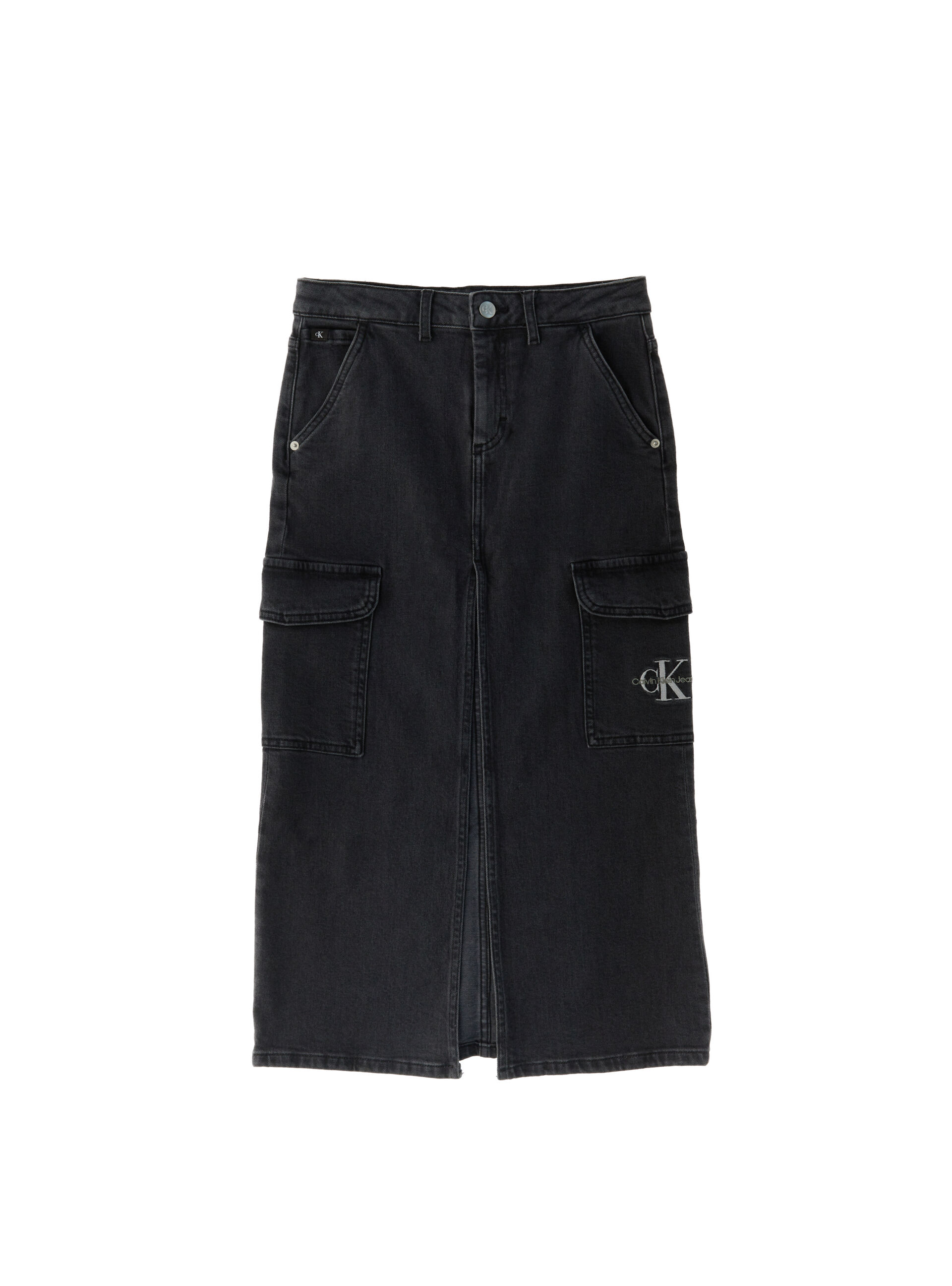 Calvin Klein Gonna in jeans NERO