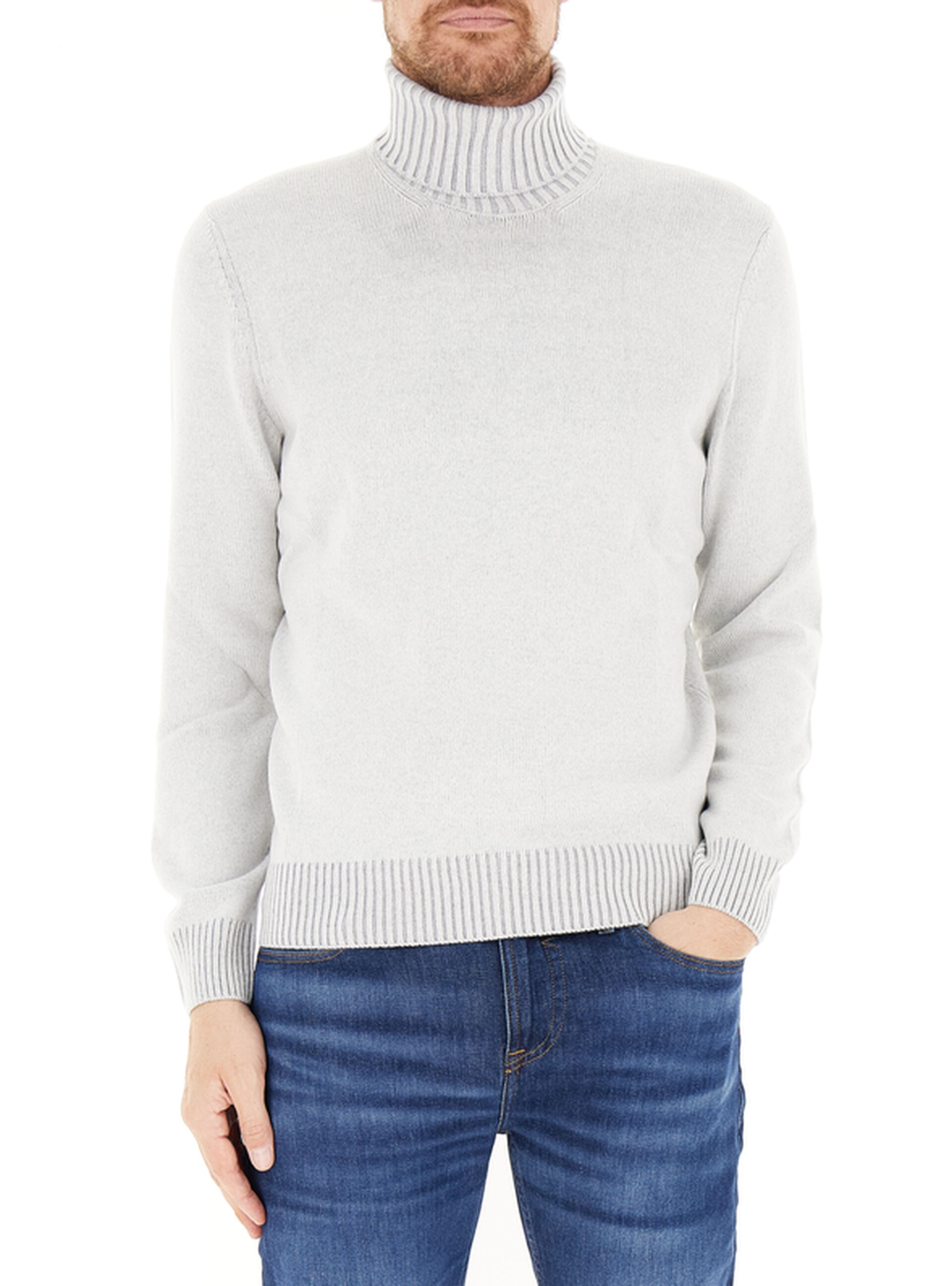 Maglione dolcevita GRIGIO CHIARO 52