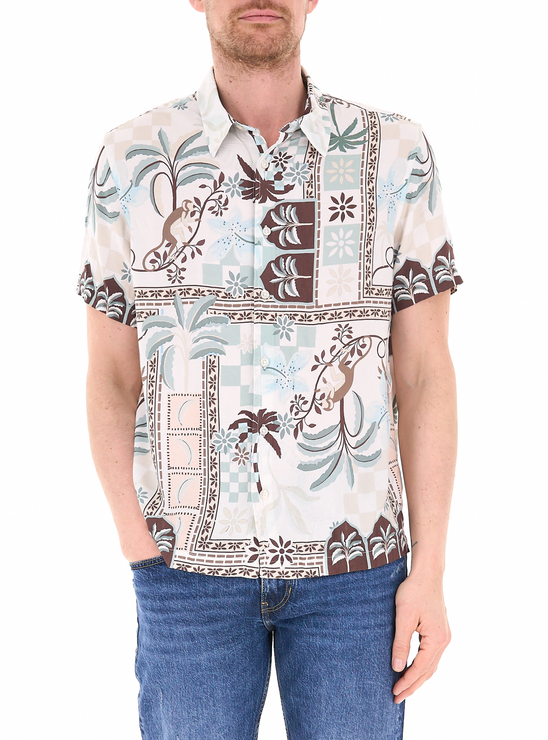 Guess Camicia in viscosa BEIGE