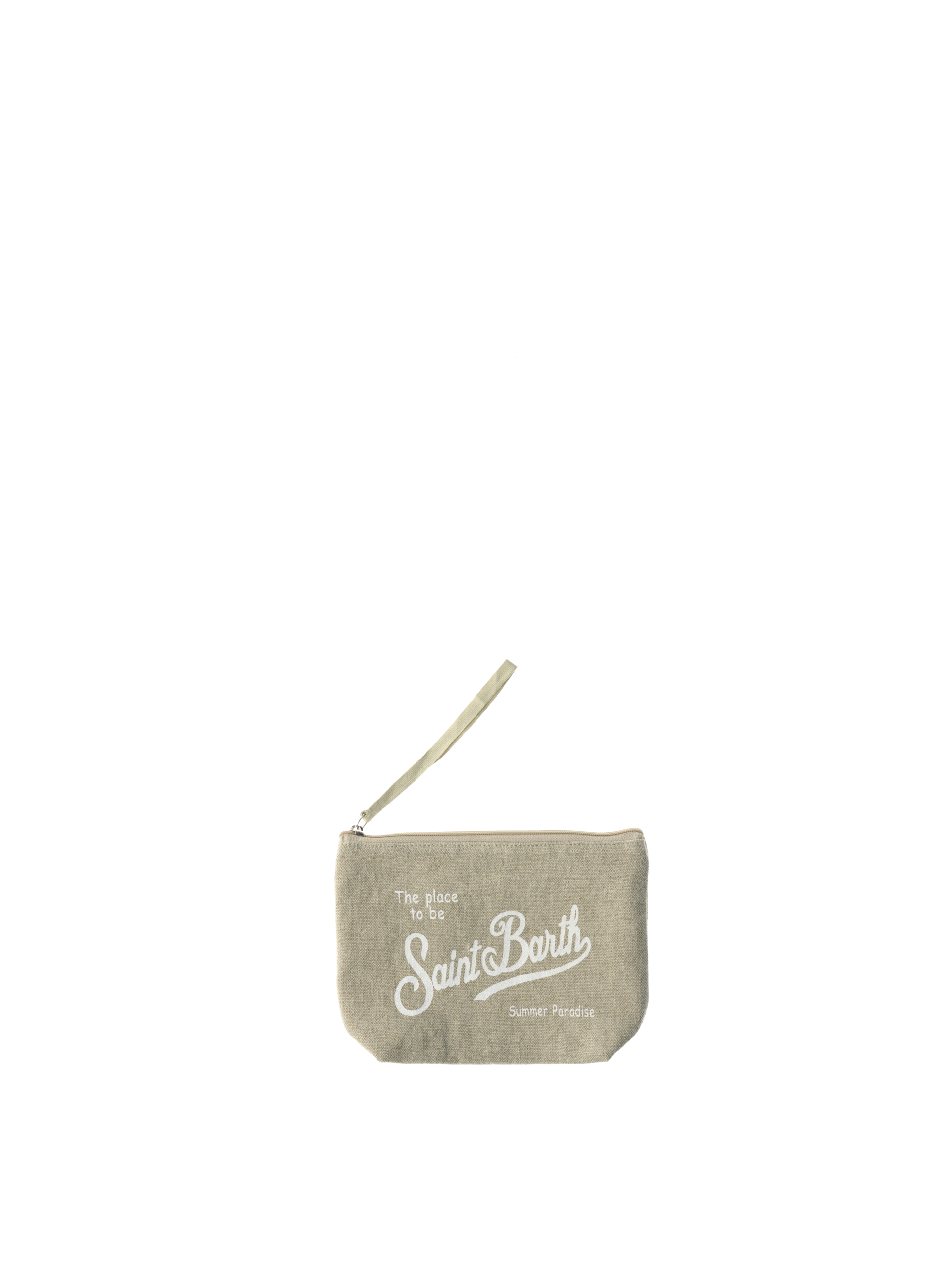 Pochette in lino BEIGE U