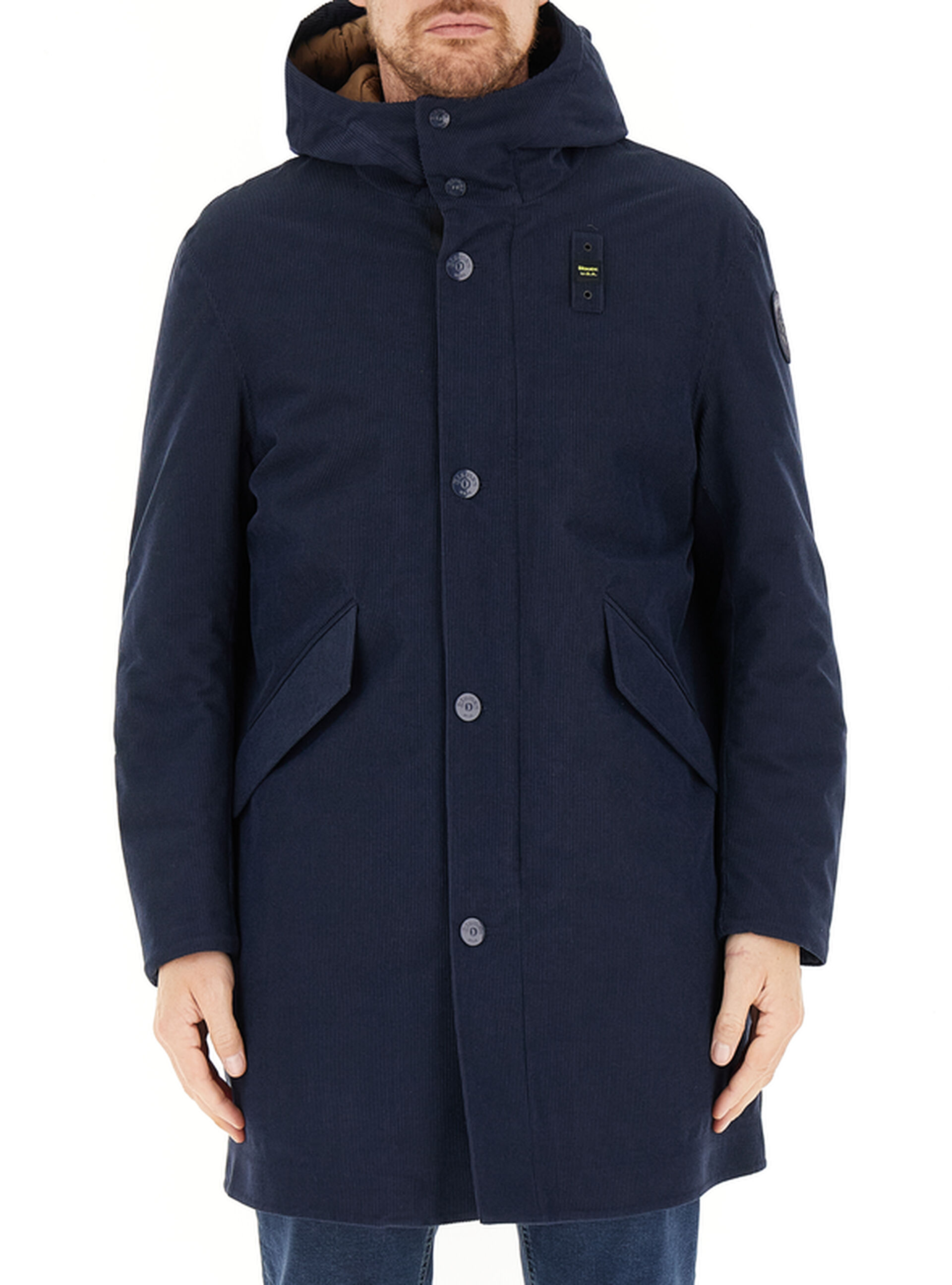 Parka con cappuccio BLU NOTTE