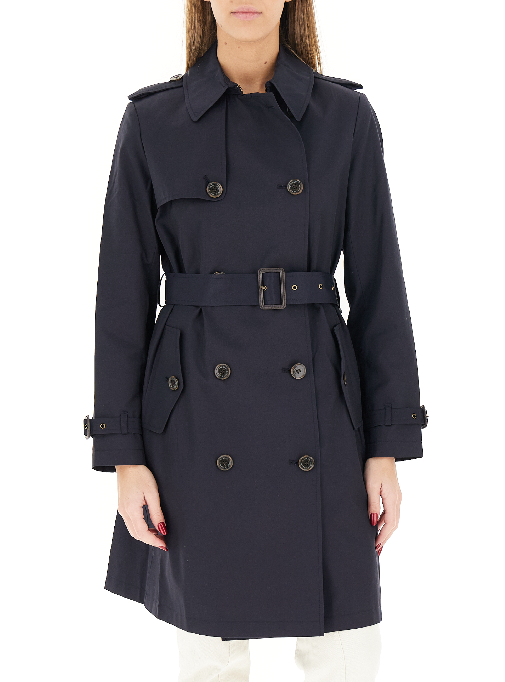 Trench doppiopetto LAUREN BLU SCURO L