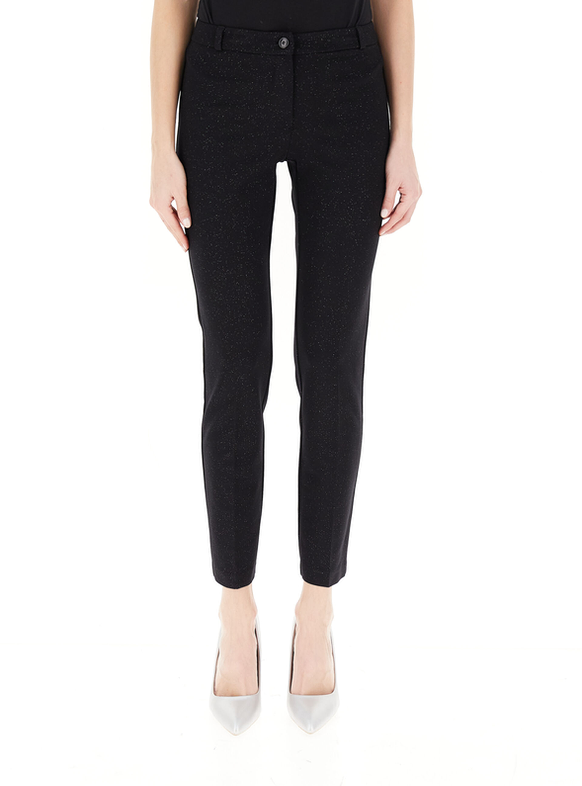 Pantalone sigaretta viscosa NERO XS