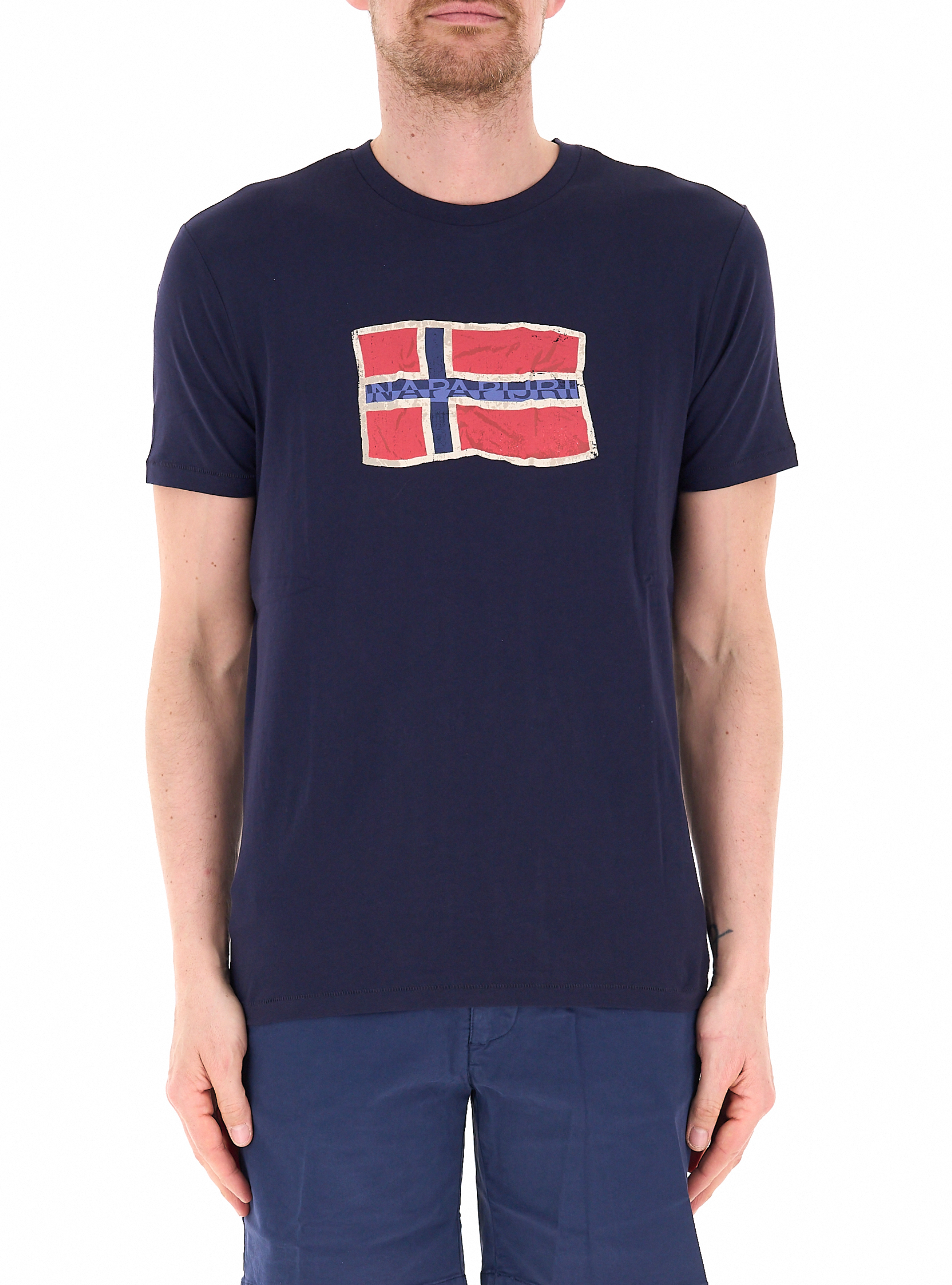 T-shirt in cotone BLU SCURO