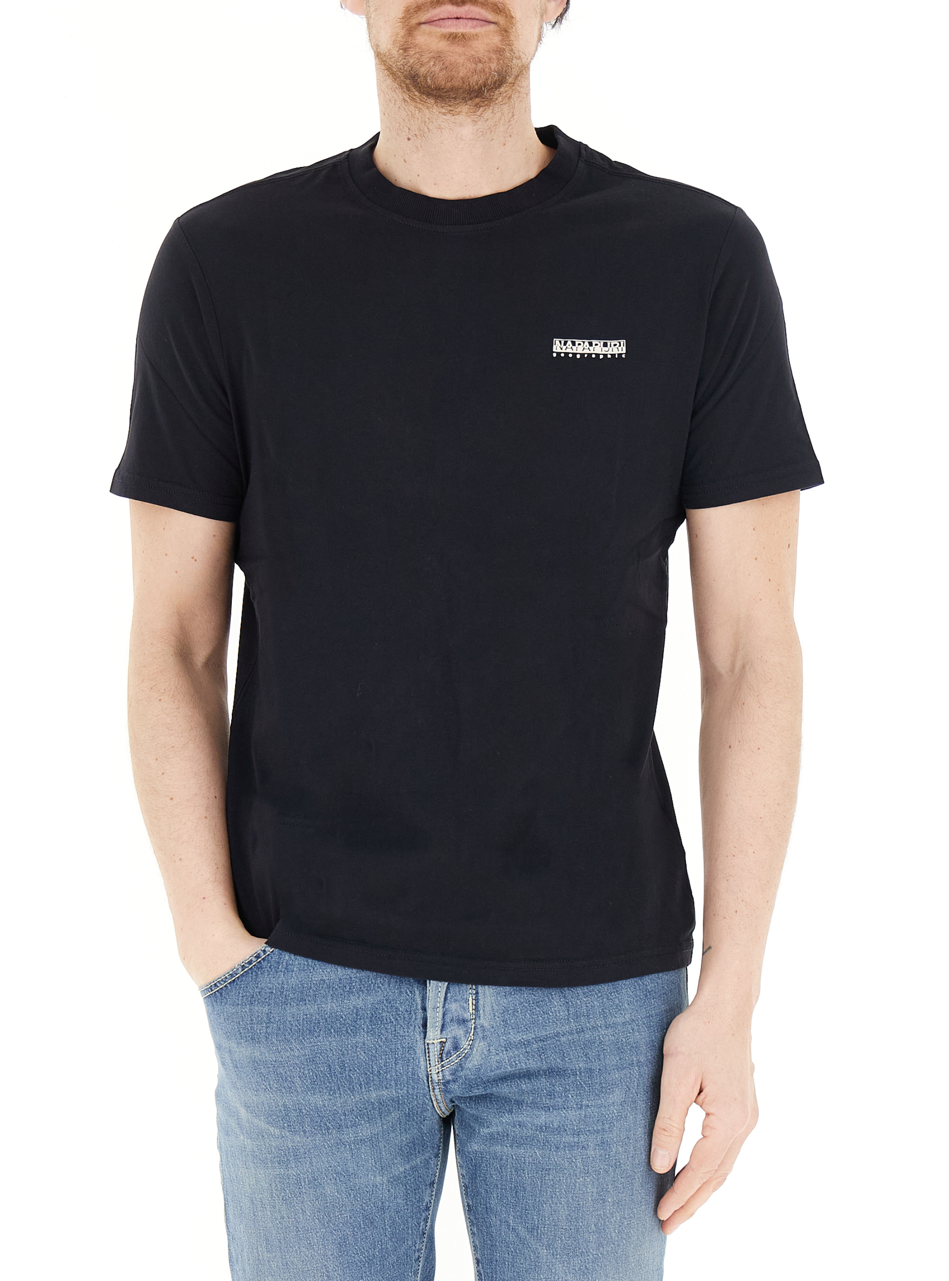 Napapijri T-shirt girocollo NERO M