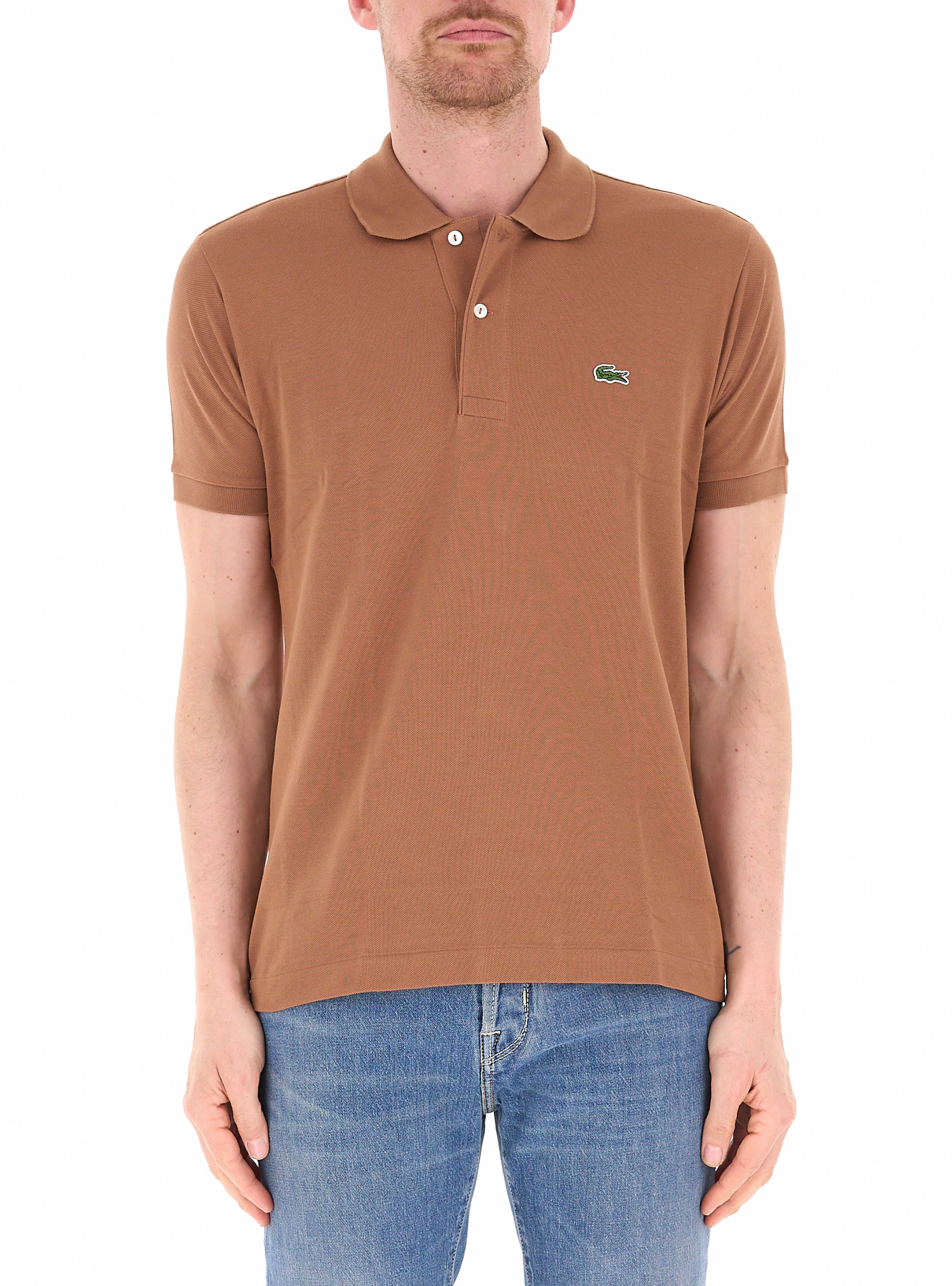 Lacoste Polo in cotone TABACCO