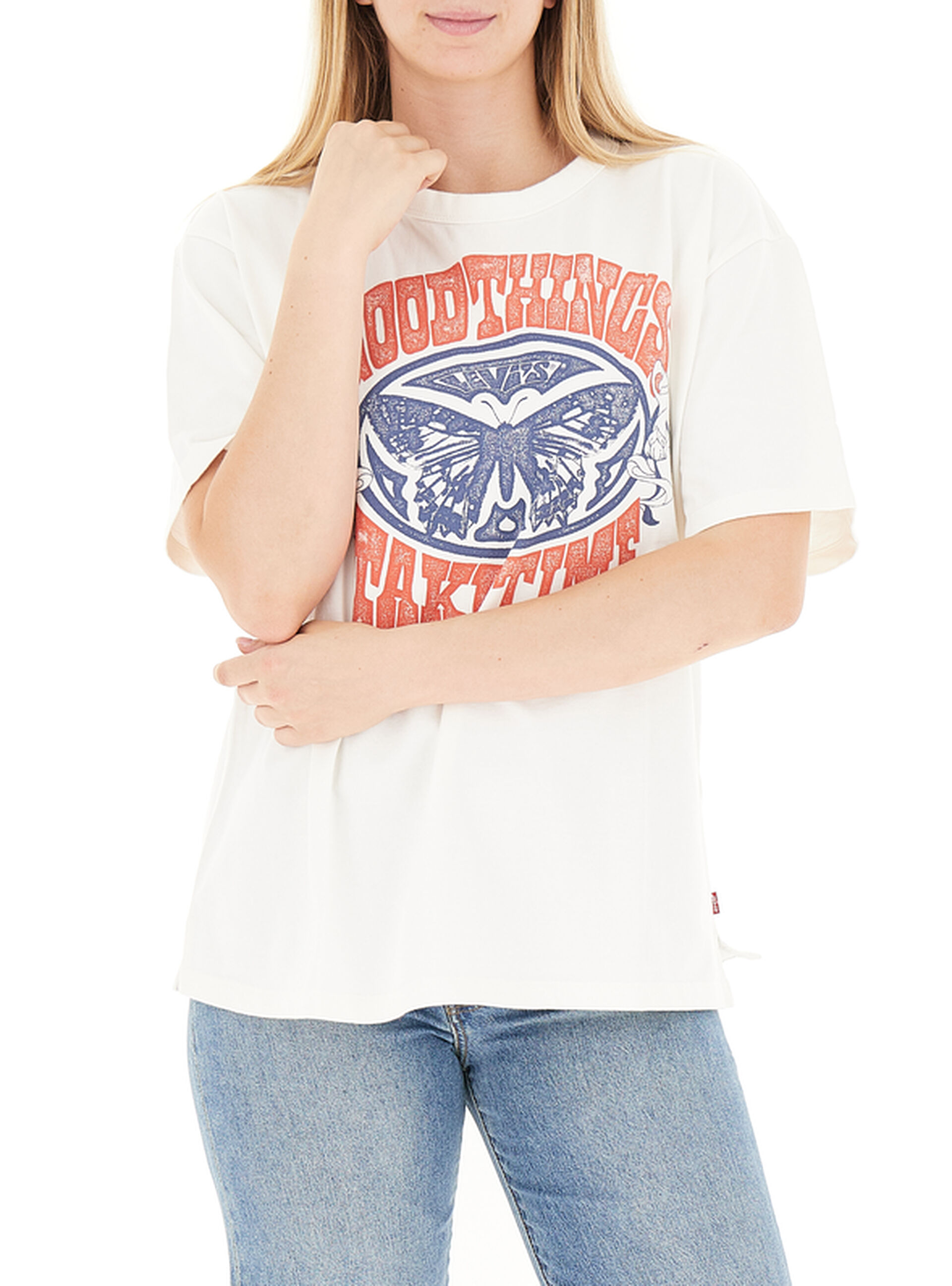 T-shirt girocollo LEVI'S PANNA